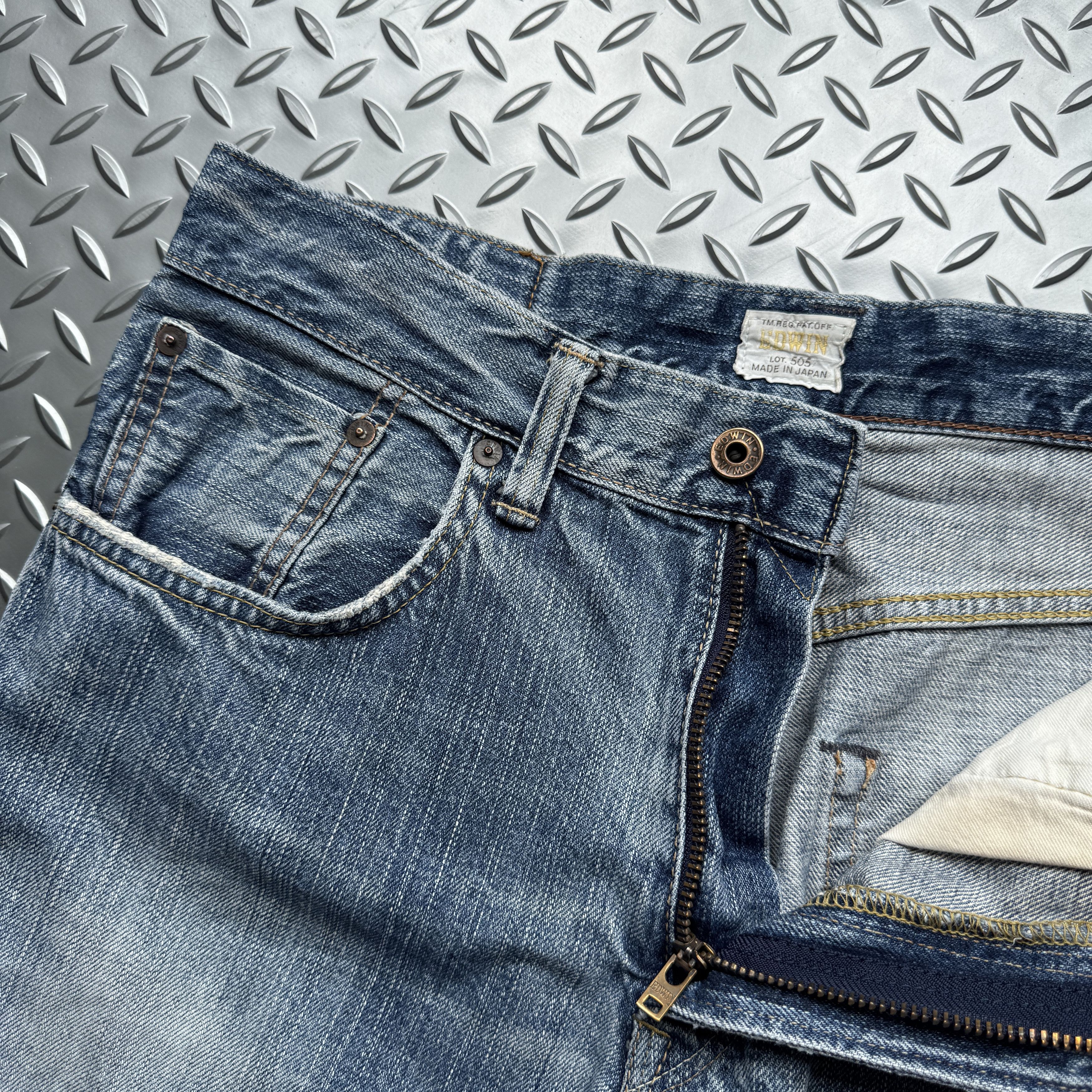 Edwin Edwin 505Z Selvedge Denim Size US 29 - 5 Thumbnail