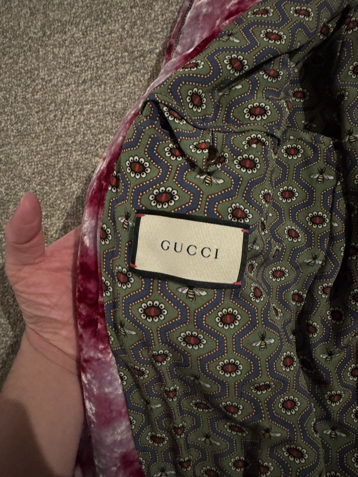 Gucci GUCCI - Velvet bomber jacket Size US M / EU 48-50 / 2 - 4 Thumbnail