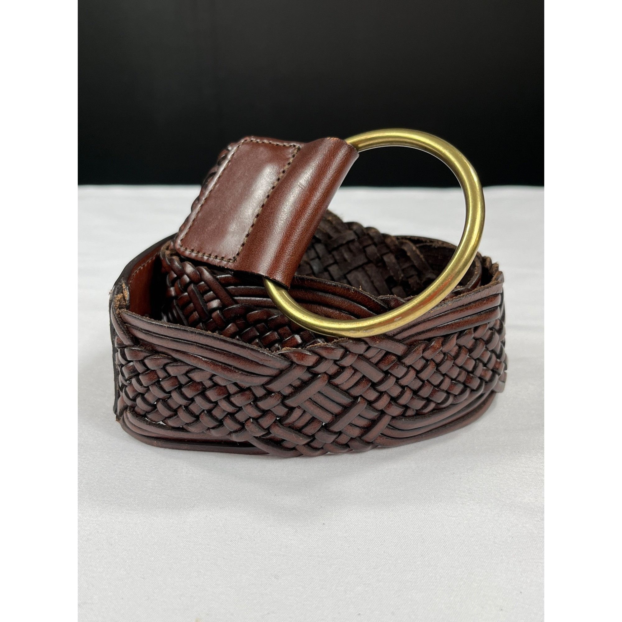 Designer The Limited SKU 7891 Womens Genuine Leather Braided Belt Wit Size ONE SIZE - 1 Thumbnail