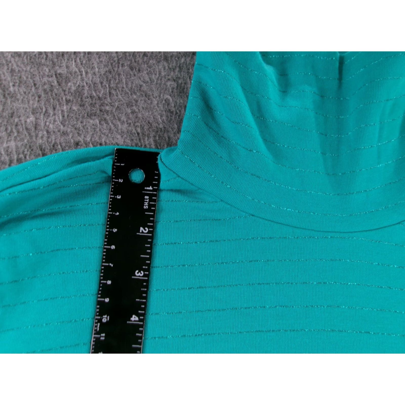 Vintage Time Tru Top Shirt Womens Large Green Base Layering Capsule Causal Turtleneck Basic Size L / US 10 / IT 46 - 4 Thumbnail
