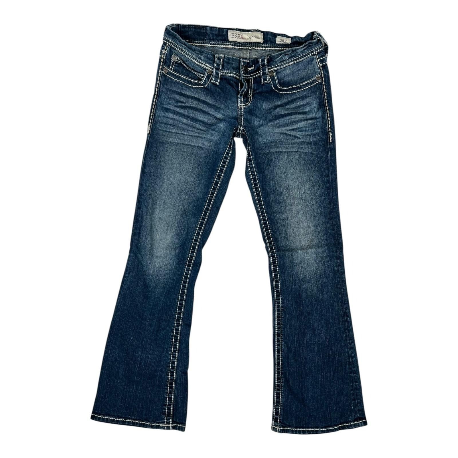 BKE BKE Jeans Womens 28 R Blue Sabrina Bootcut Contrast Stitch F Size 28" / US 6 / IT 42 - 1 Thumbnail
