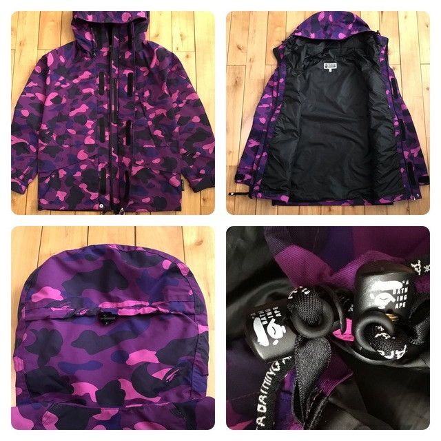 Bape Purple camo BAPE hoodie snowboard jacket a bathing ape Size US S / EU 44-46 / 1 - 6 Thumbnail