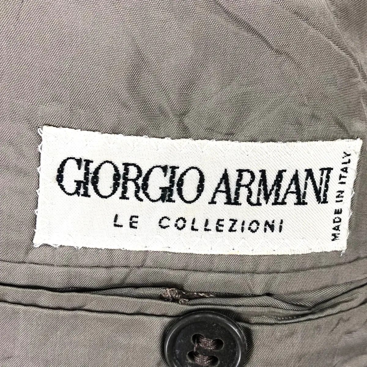 Giorgio Armani Vtg GIORGIO ARMANI Le Collezioni Double Breasted Blazer Pea Size 44R - 5 Thumbnail