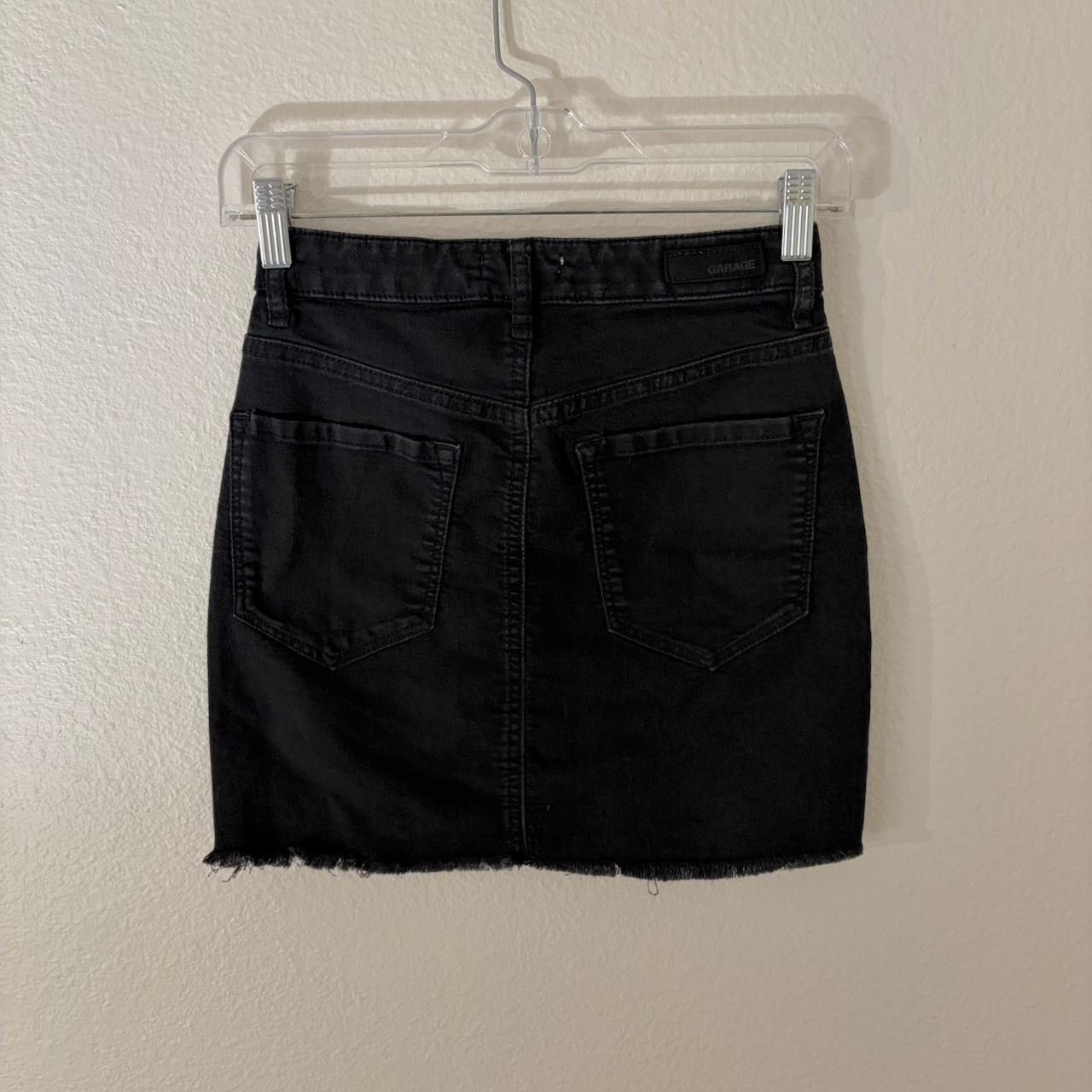Garage garage black denim mini skirt XS Size 25" / US 0 / IT 36 - 2 Thumbnail