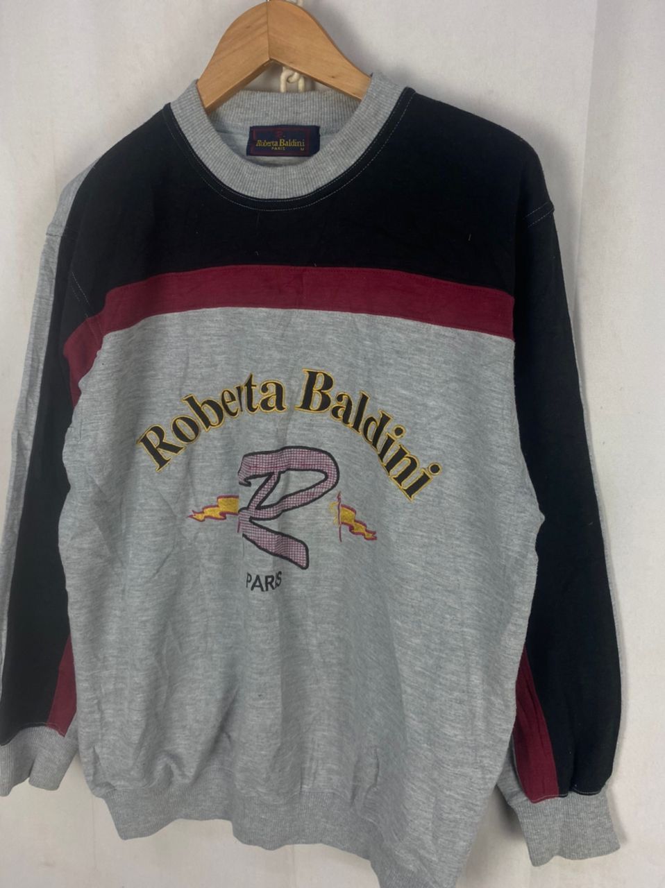 Japanese Brand Roberta baldini paris spellout sweatshirt Size US M / EU 48-50 / 2 - 3 Thumbnail