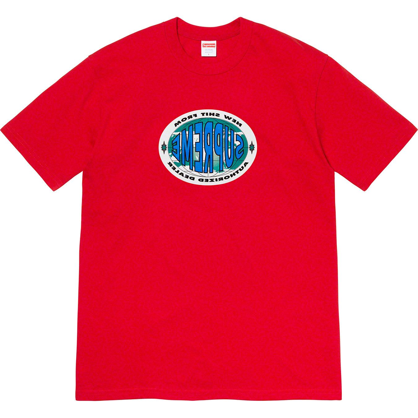 Image of Supreme New Shit Tee Red Small Size, Men's