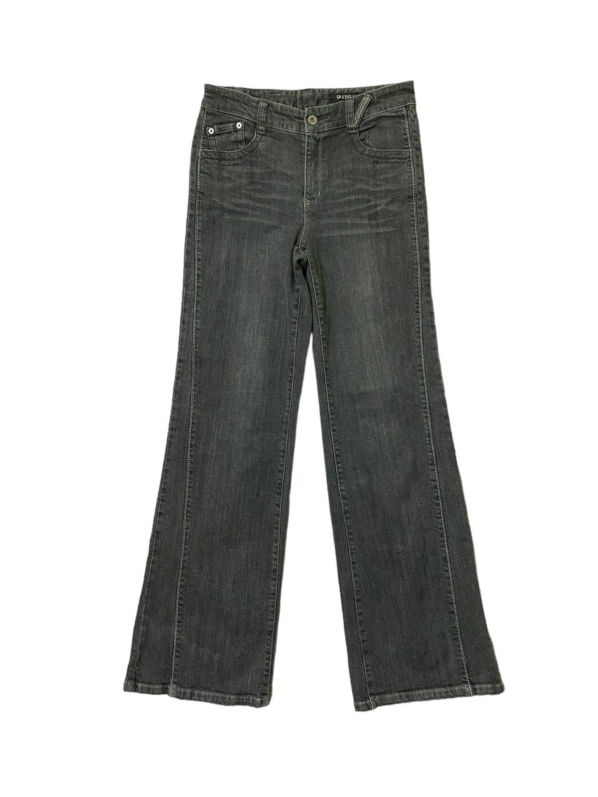 image of If Six Was Nine x Vintage Flared Comme Ci Comme Ca Bootcut Denim Jeans in Black, Men's (Size 27)