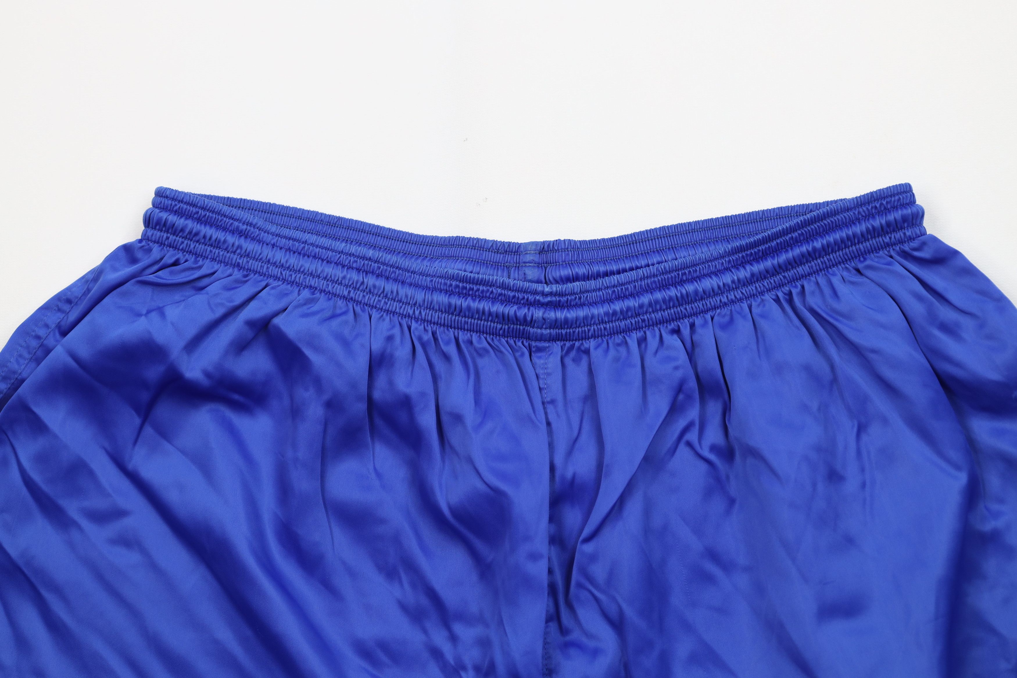 Adidas Vintage 90s Adidas Nylon Running Soccer Shorts Royal Blue Size US 36 / EU 52 - 2 Thumbnail