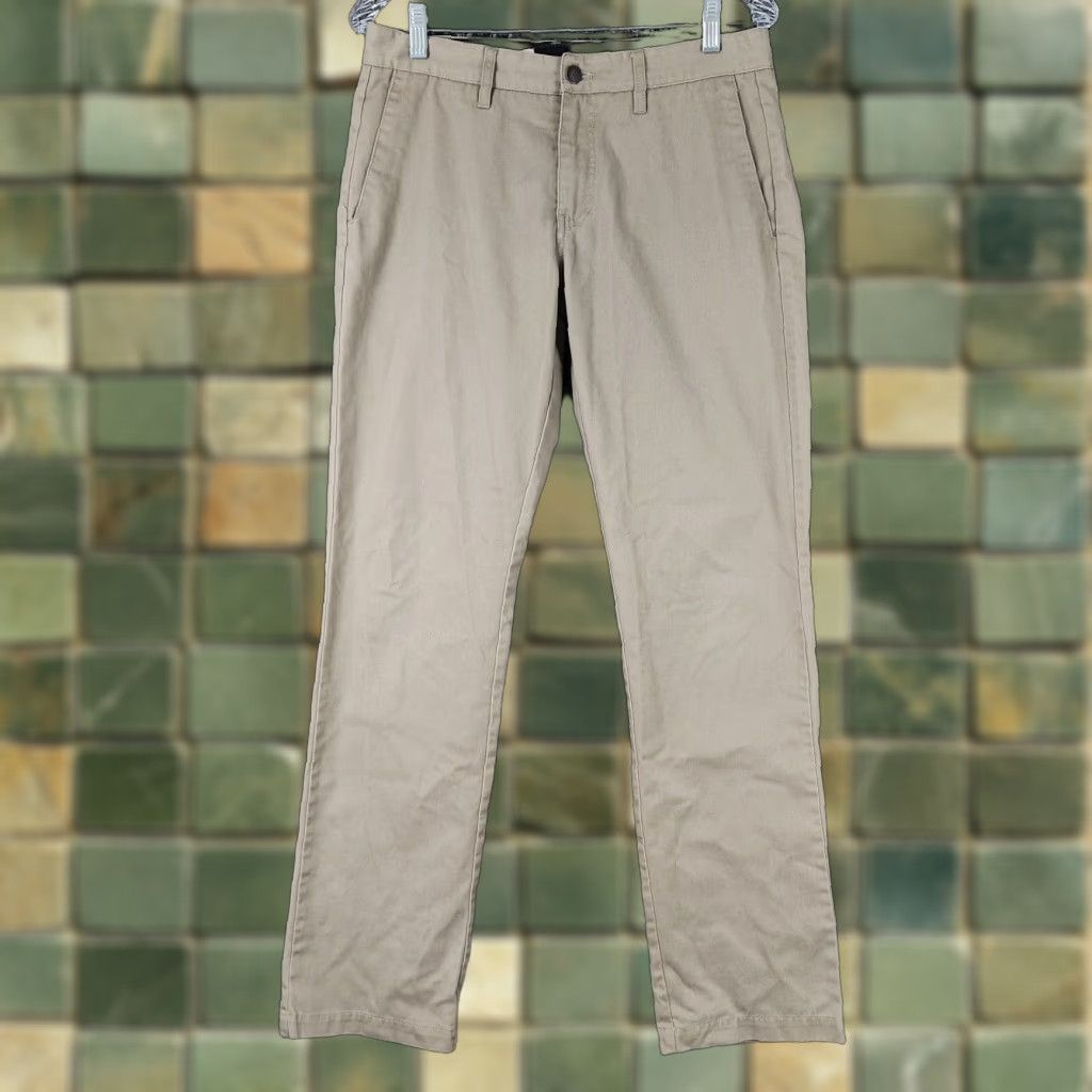 Volcom Volcom Corpo Class Mens Brown Straight Leg Polyester Cotton Pants Size 30 Size US 30 / EU 46 - 1 Thumbnail