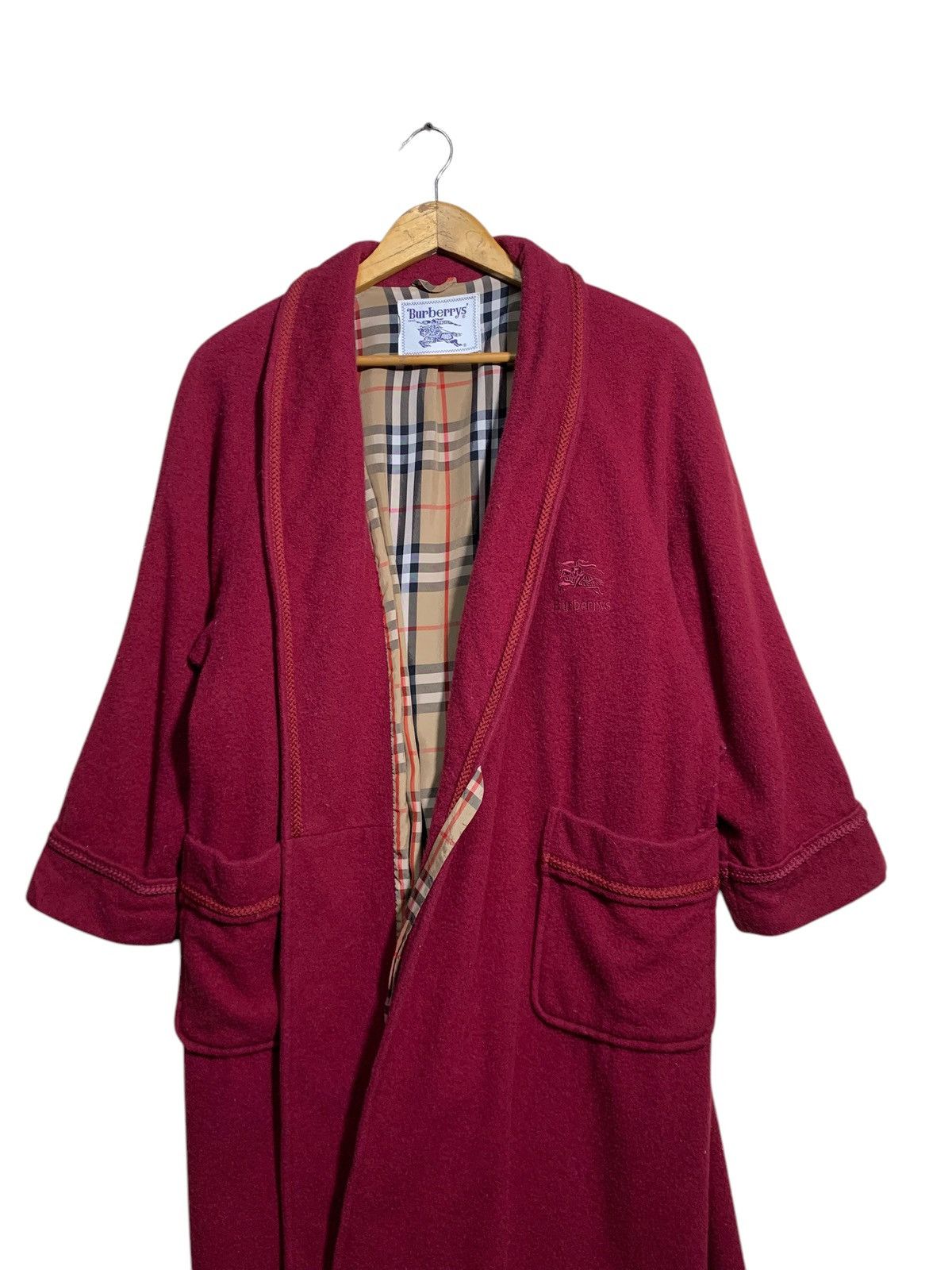 Burberry × Burberry Prorsum 🔥BURBERRY NOVACHECK ROBE RED Size US M / EU 48-50 / 2 - 4 Thumbnail