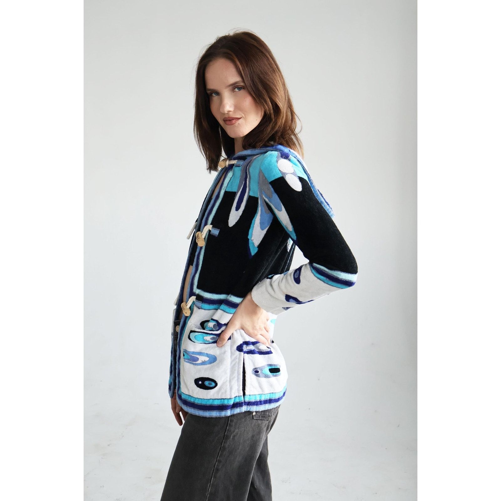 Other Rare 1990s Emilio Pucci Collector's Terrycloth HoodIE Size S / US 4 / IT 40 - 6 Thumbnail