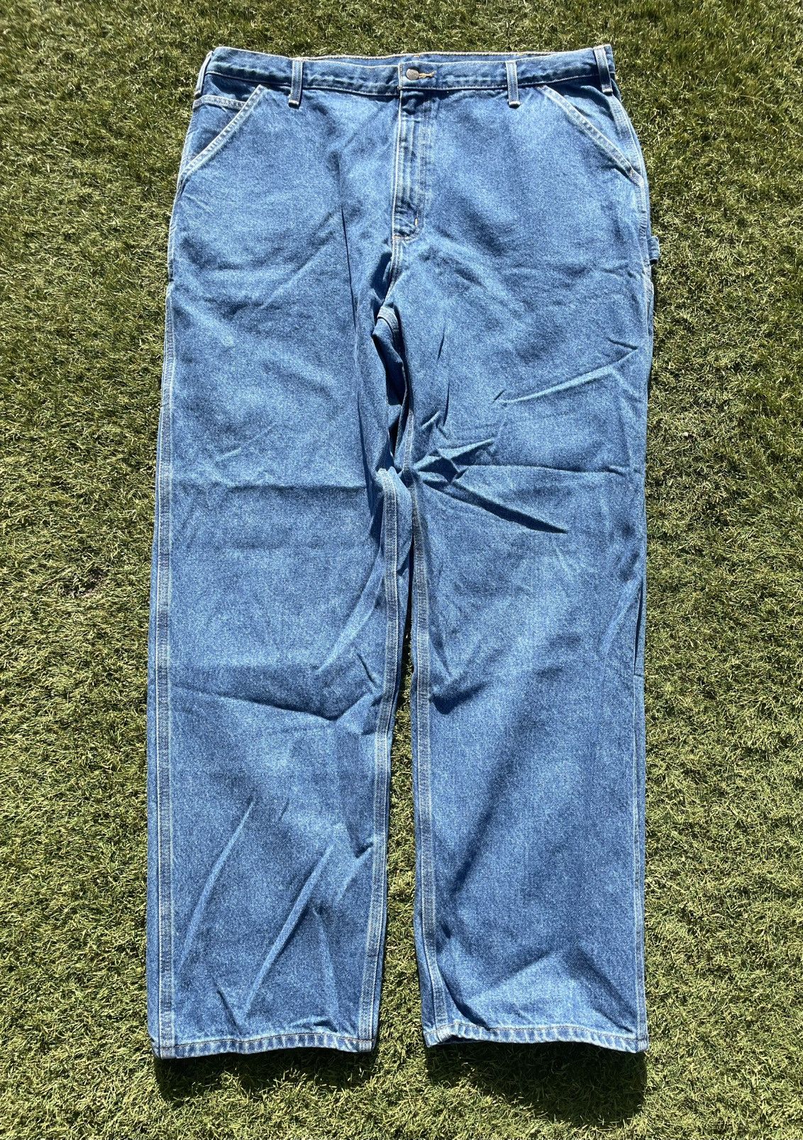 Carhartt Vintage Carhartt Carpenter Denim Jeans Mens 42x34 Blue Size US 42 / EU 58 - 1 Thumbnail