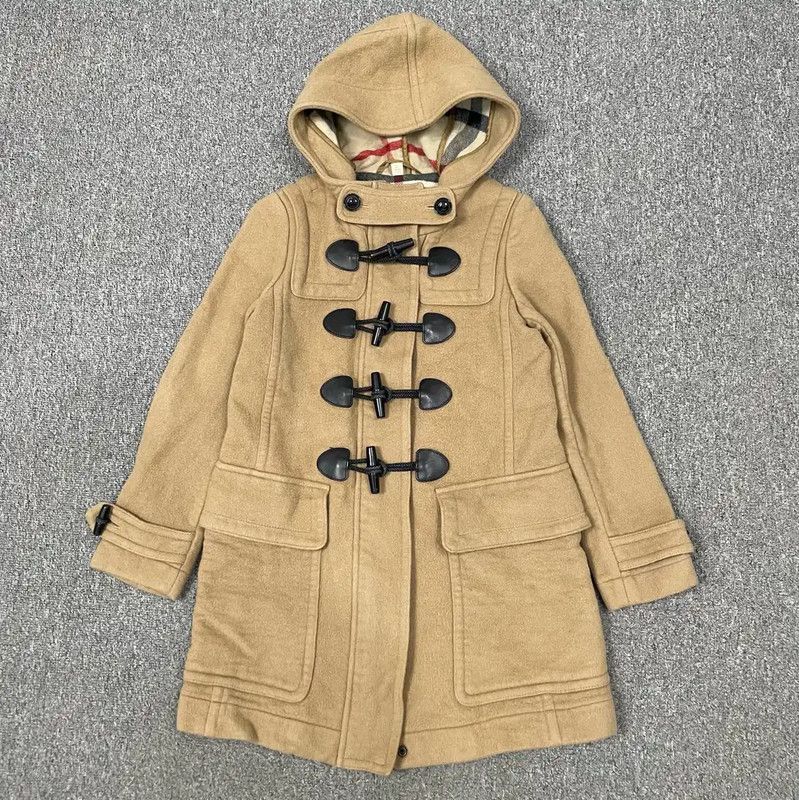 Burberry Burberry Khaki Wool Duffle Coat for Women Size M / US 6-8 / IT 42-44 - 1 Thumbnail