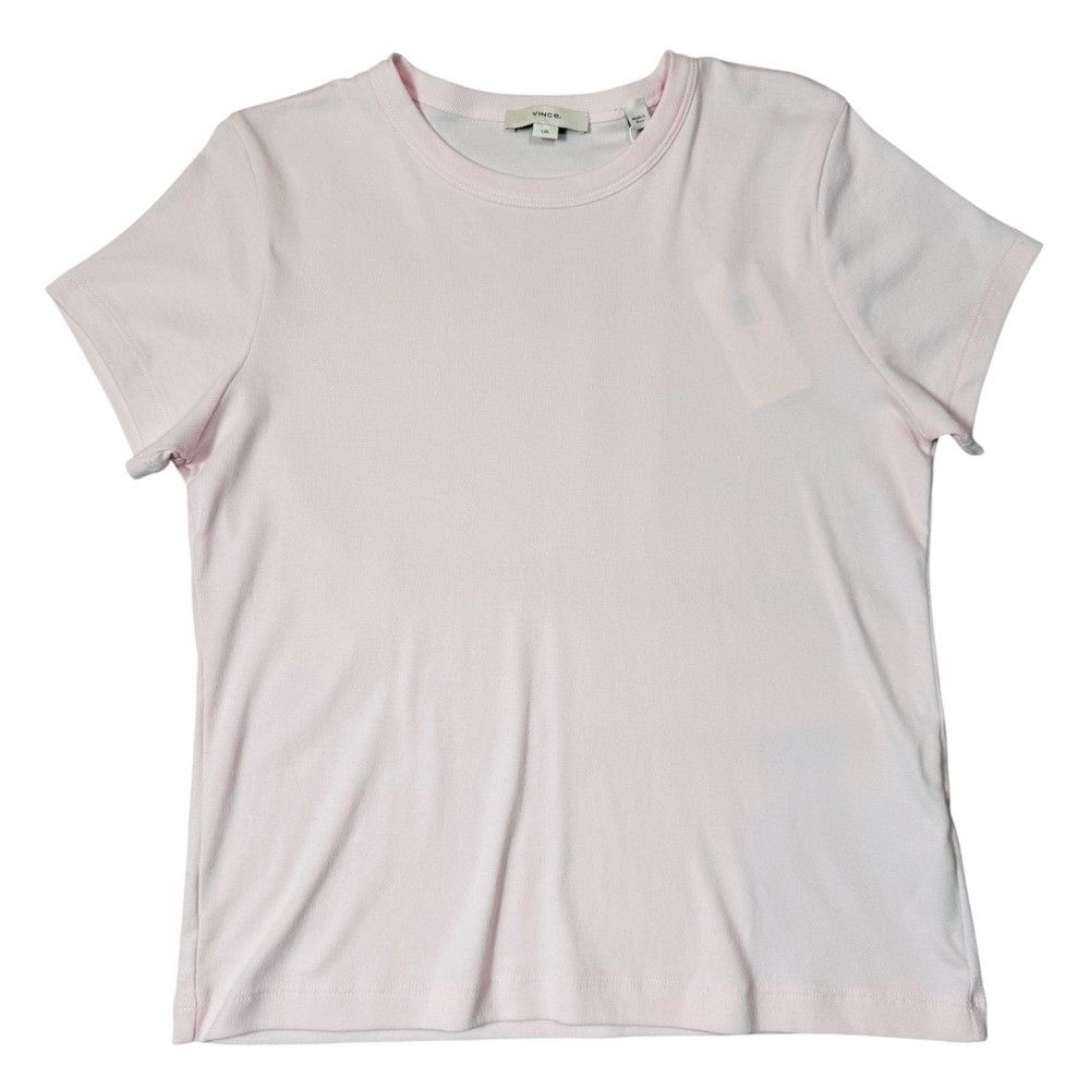 Vince NWT New $128 Vince Pima Cotton-Blend '90s Shrunken T-Shirt Size L / US 10 / IT 46 - 2 Thumbnail