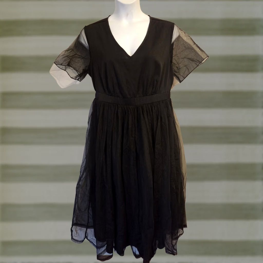 Vintage Bloomchic Black Gothic Maxi Dress Witchy 16 Women Plus Size Long Midi Maxi Dress 16 Womens Black Gothic III Size XXL / US 16-18 / IT 52-54 - 1 Thumbnail