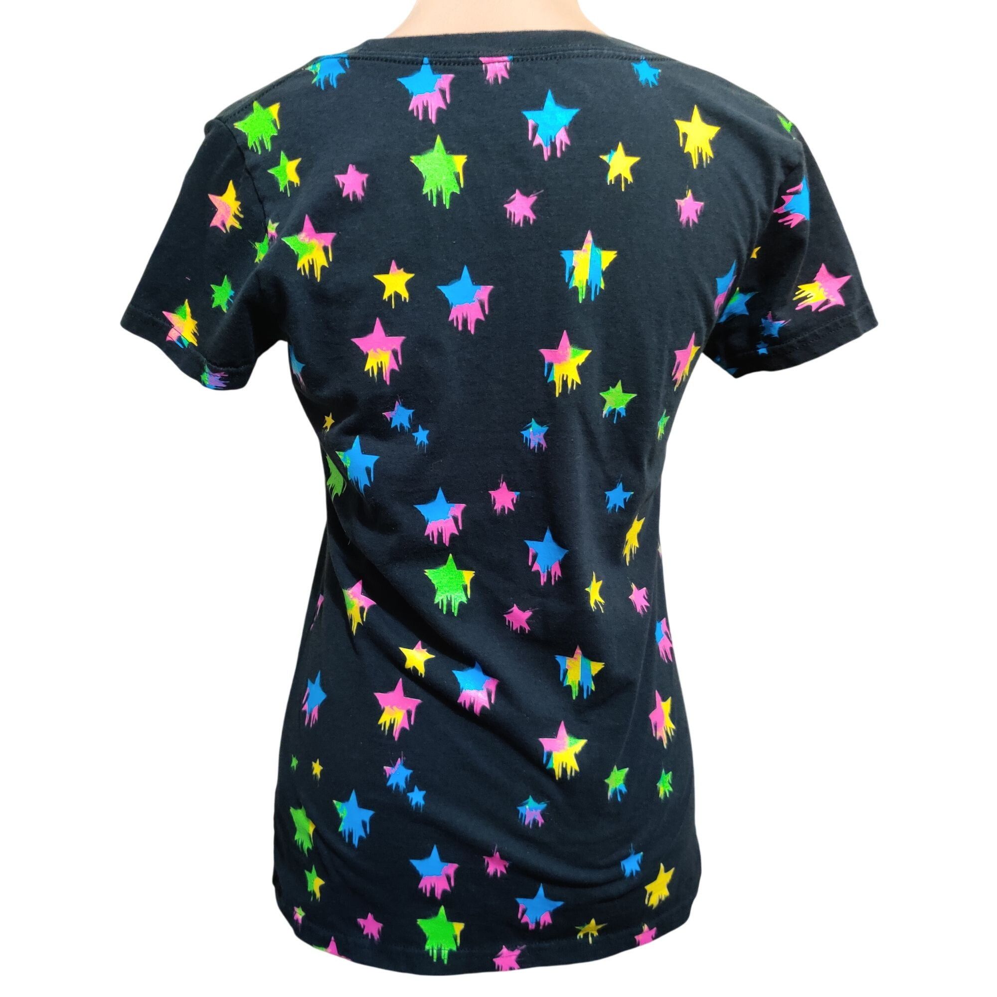 Other Star Wars M Black Graphic Tee Neon Drip Graffiti Paint Stree Size M / US 6-8 / IT 42-44 - 4 Thumbnail