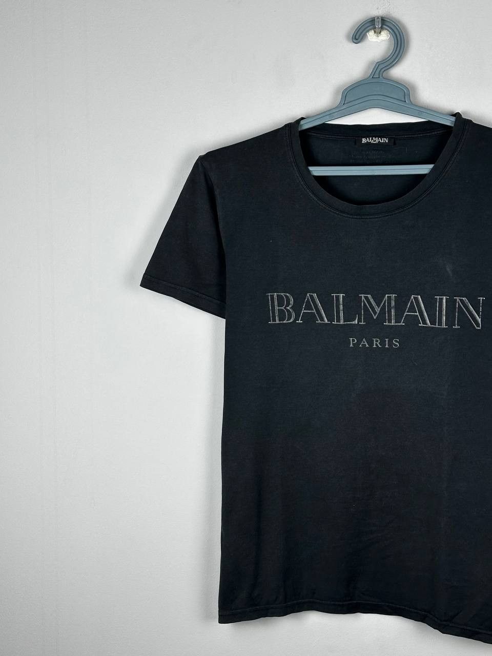 Balmain Balmain Black Classic Logo T-shirt Vintage Size US S / EU 44-46 / 1 - 2 Thumbnail