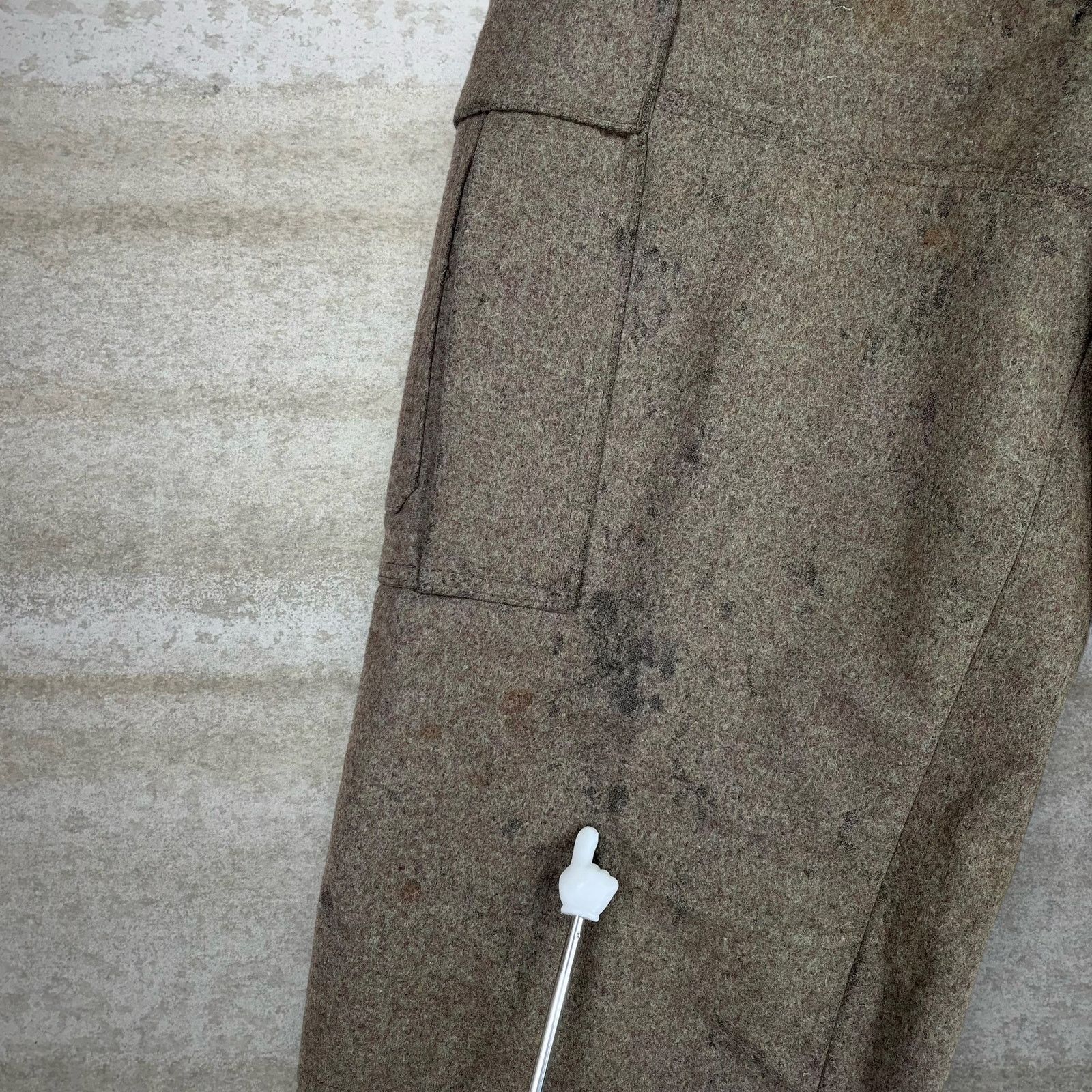 Japanese Brand × Vintage Crazy True Vintage 50s German Army Cargo Pants Green Baggy Size US 30 / EU 46 - 7 Thumbnail