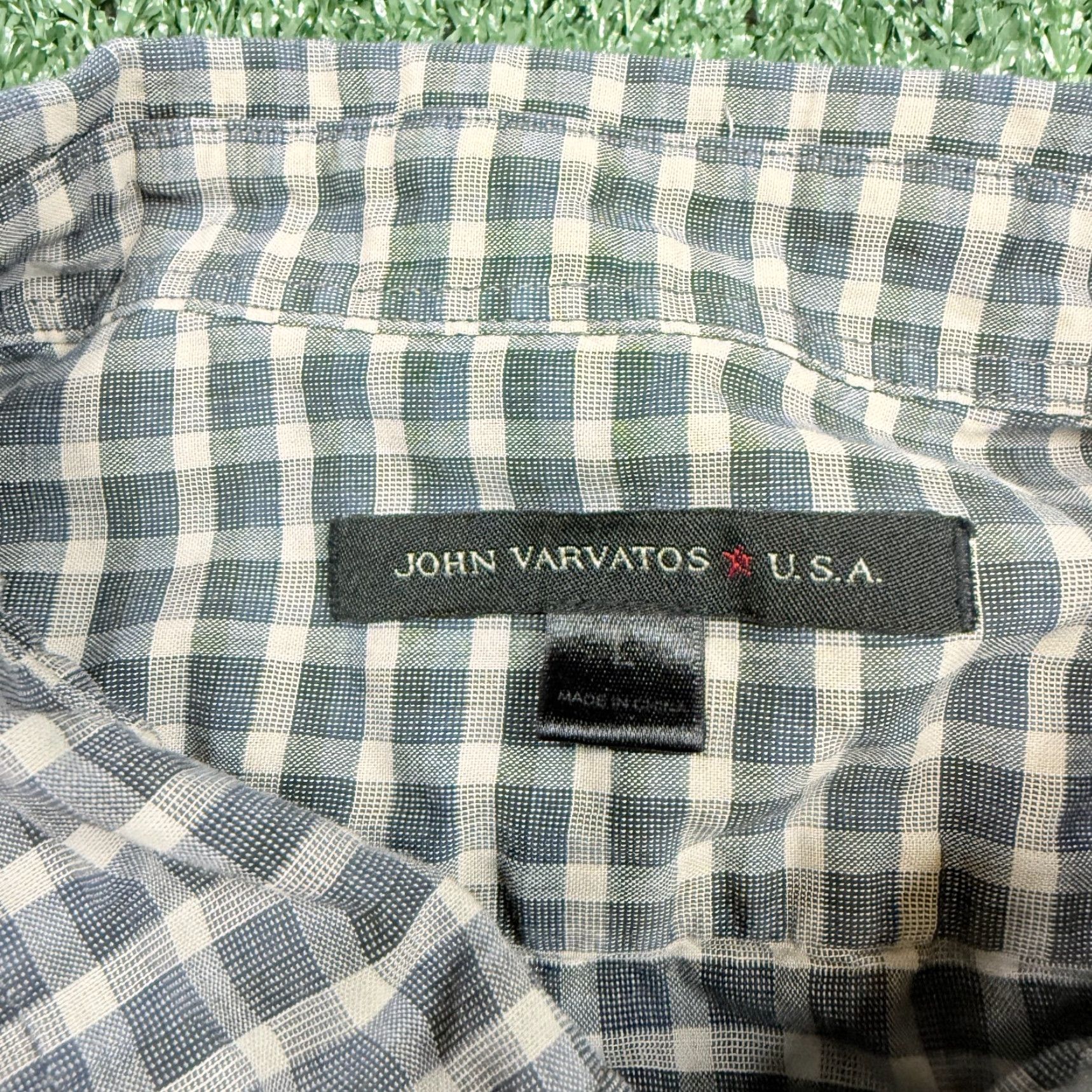 John Varvatos John Varvatos Button-Up Shirt Mens L Brown Short Sleeve Button-Up Shirt Mens L Brown Vintage No Cotton Woven Casual - Size US L / EU 52-54 / 3 - 3 Thumbnail