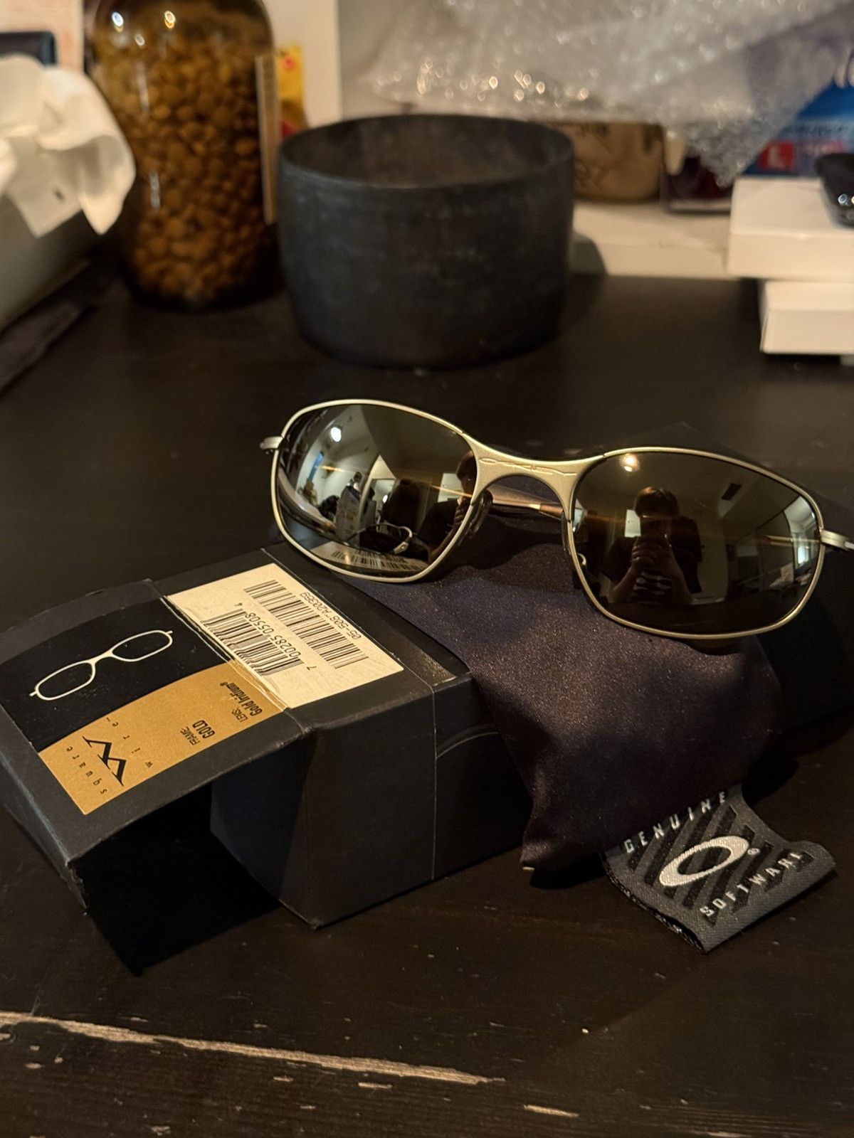 Oakley OAKLEY SQUARE WIRE 1.0 GOLD SUNGLASSES Size ONE SIZE - 7 Thumbnail