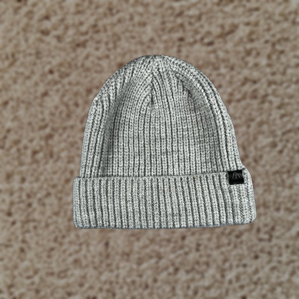 Vintage Dick's Sporting Goods Beanie Adult One Size Gray Knit 100% Acrylic Ski Hat/Cap Unisex Adults Beanie Gray Knit Winter Outdoor Ski Mens Women Size ONE SIZE - 1 Thumbnail