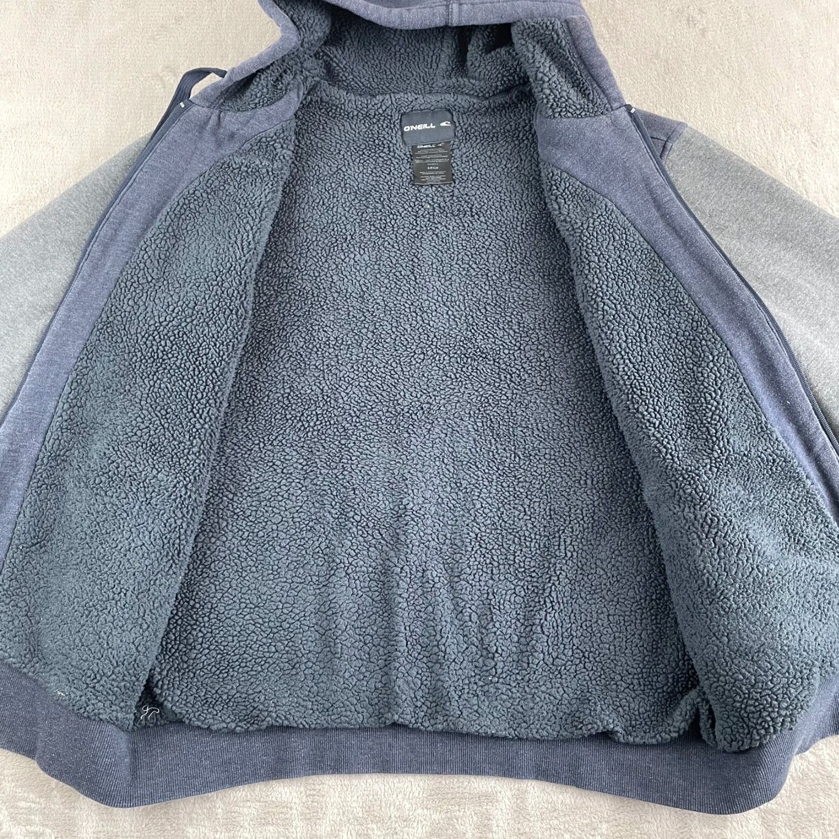 Vintage VINTAGE Oneill Hoodie Men S Blue Full Zip Sherpa Lined Grunge Y2K 90s Skater Hip Hop Sports Mens Size US S / EU 44-46 / 1 - 4 Thumbnail