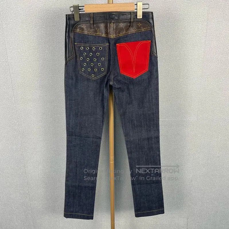 Louis Vuitton Louis Vuitton Women's Deep Blue Denim Pants . Size 23" - 2 Thumbnail
