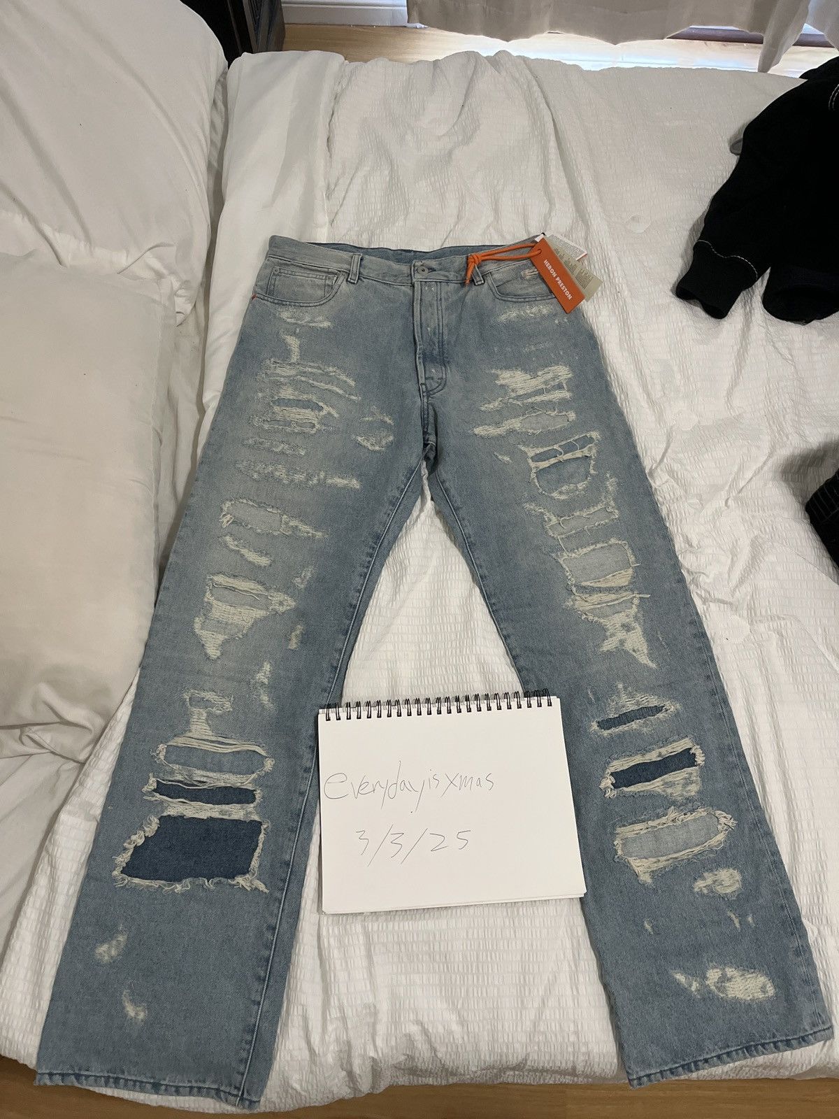 Heron Preston heron preston distressed jeans Size US 34 / EU 50 - 1 Thumbnail