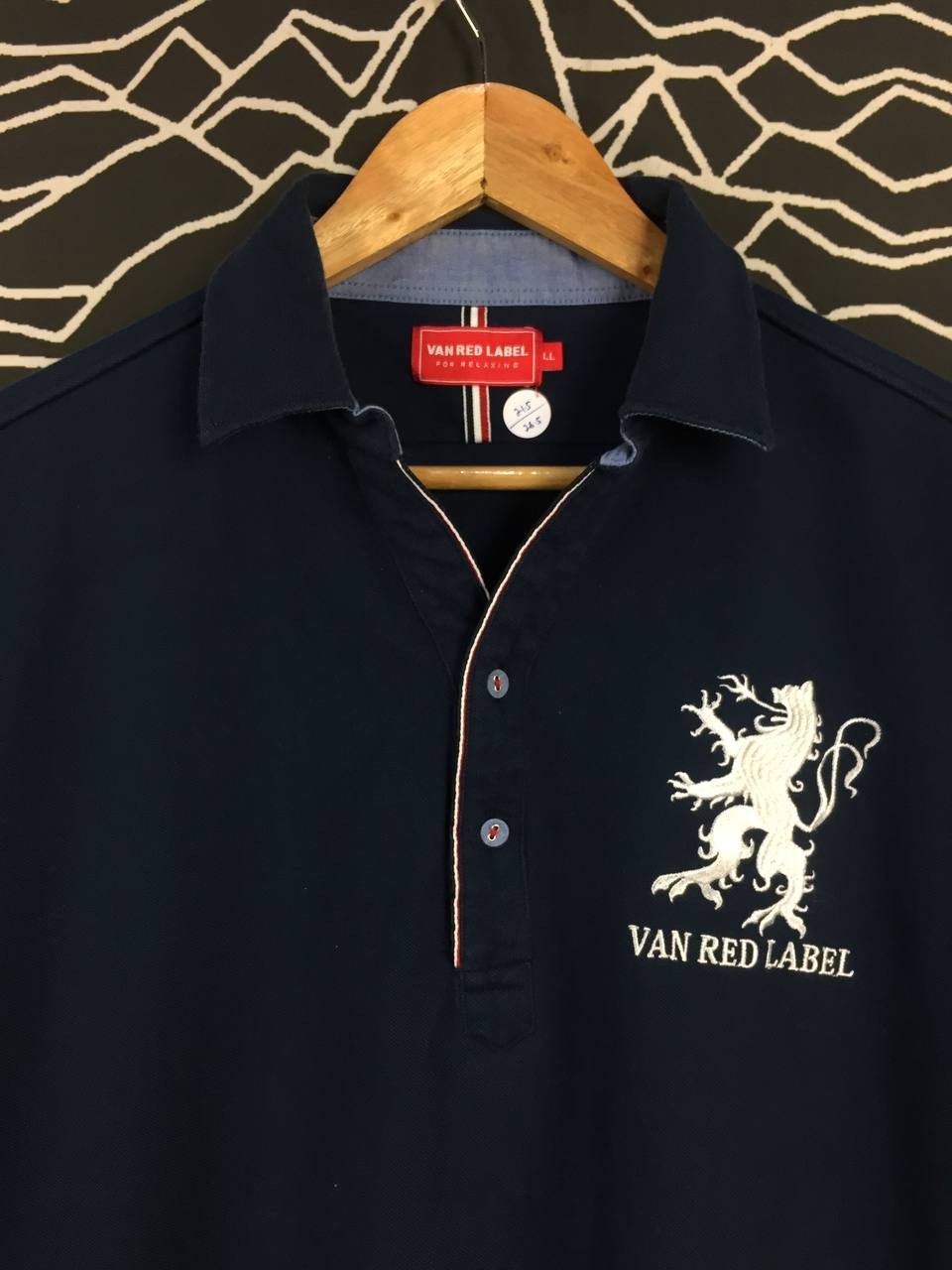 Japanese Brand × Vintage Van Red Label Embroidered Logo Polo Tee Size US XL / EU 56 / 4 - 3 Thumbnail