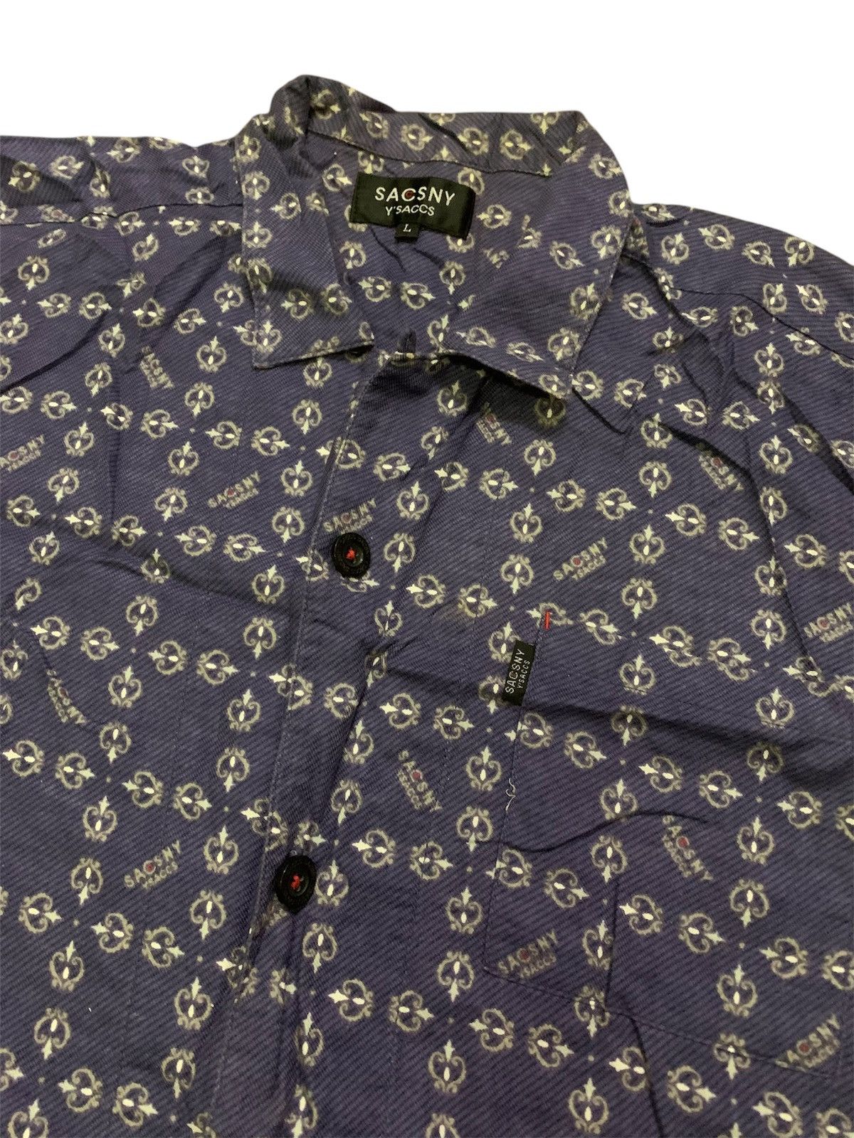 Yohji Yamamoto 💥Vintage Japanese Y’saccs Ovp Button Shirt Size US L / EU 52-54 / 3 - 5 Thumbnail
