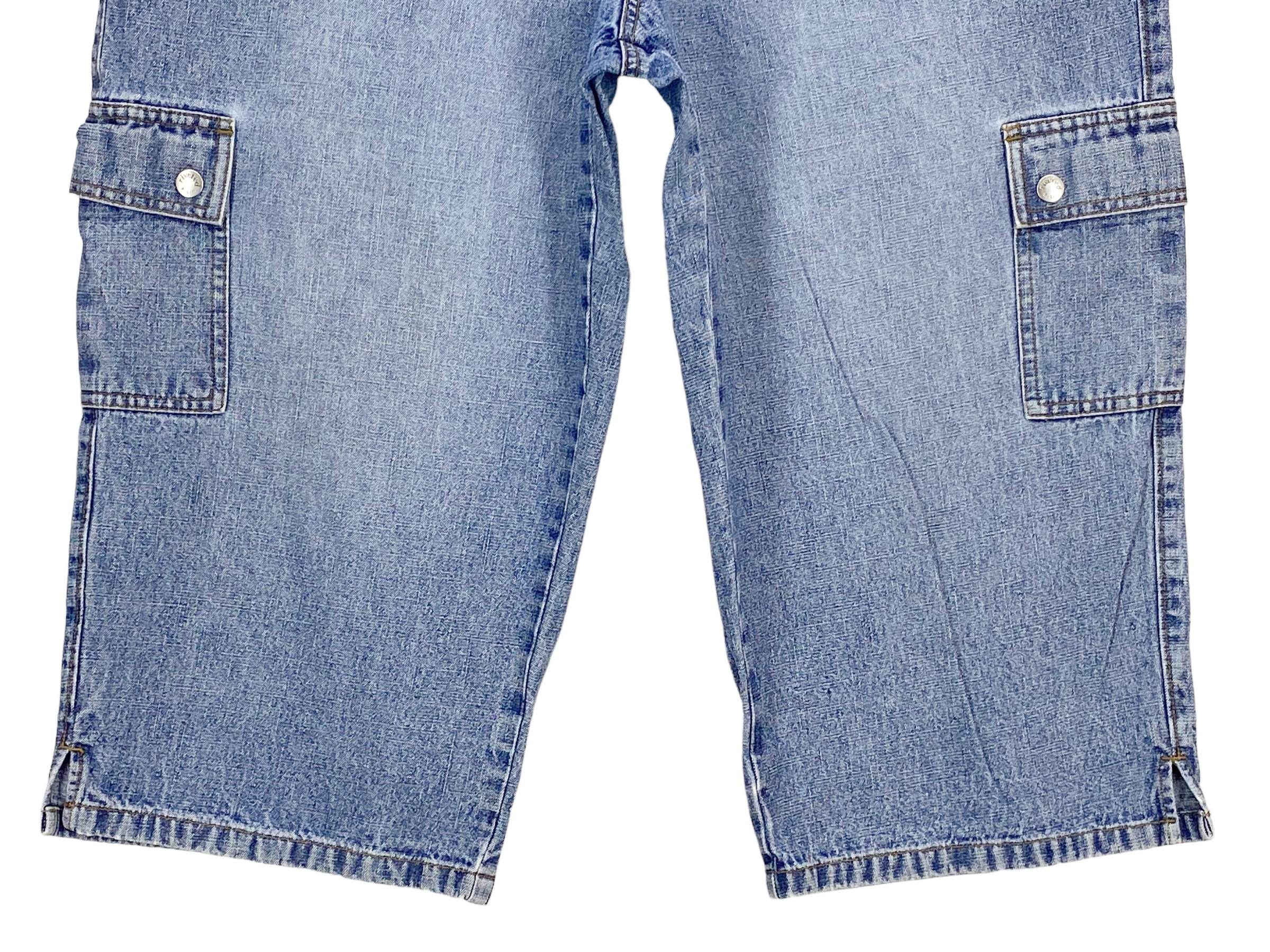 Lee Vintage Lee Riveted Denim Shorts Light Blue 90s Streetwear Size US 29 - 5 Thumbnail