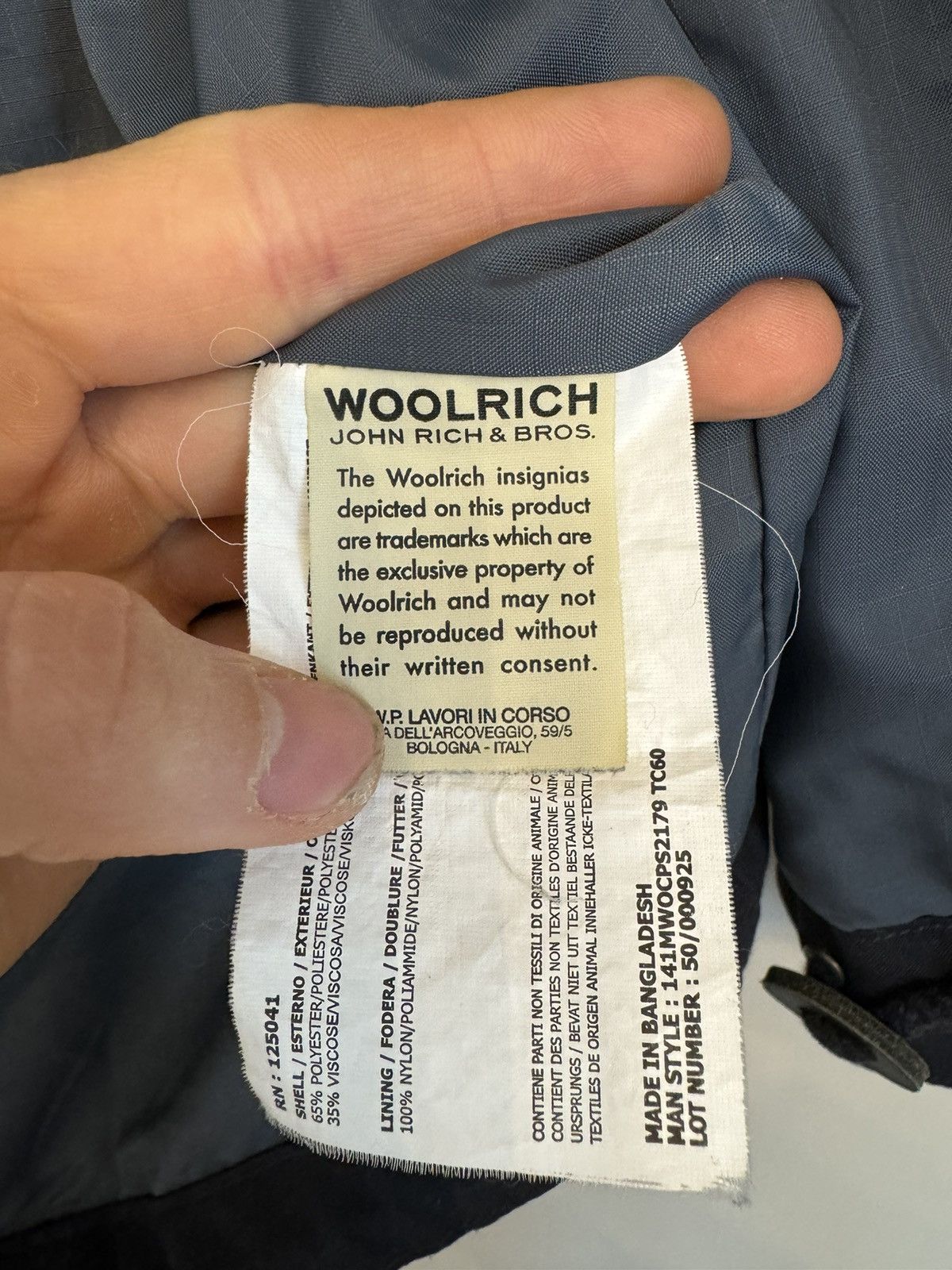 Woolrich Woolen Mills Woolrich zip up jacket navy high quality Size US S / EU 44-46 / 1 - 8 Thumbnail