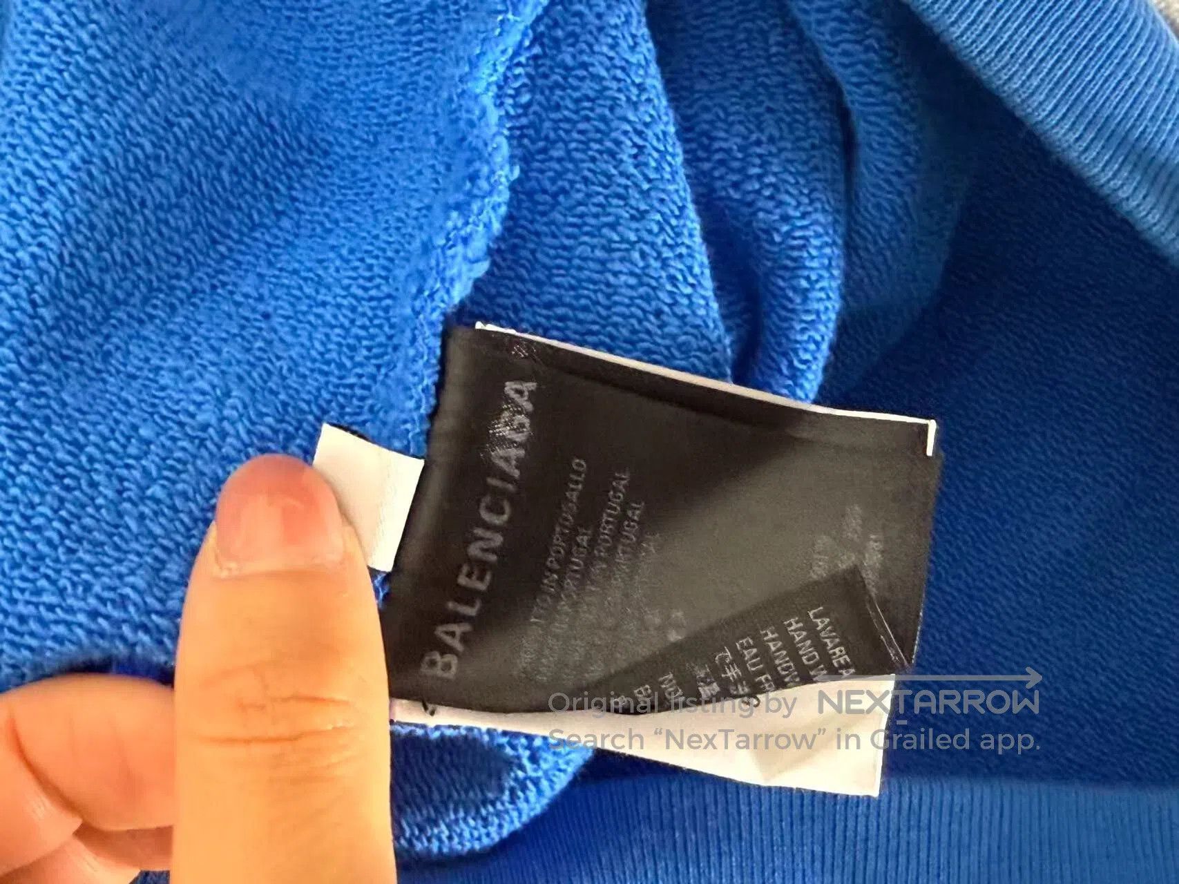 Balenciaga balenciaga blue hoodie with logo. Size US S / EU 44-46 / 1 - 5 Thumbnail