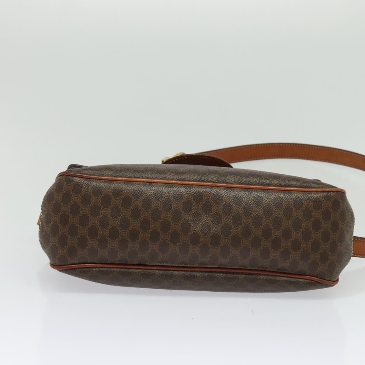 Celine CELINE Macadam Canvas Shoulder Bag Pvc Leather Brown Gold Size ONE SIZE - 9 Thumbnail