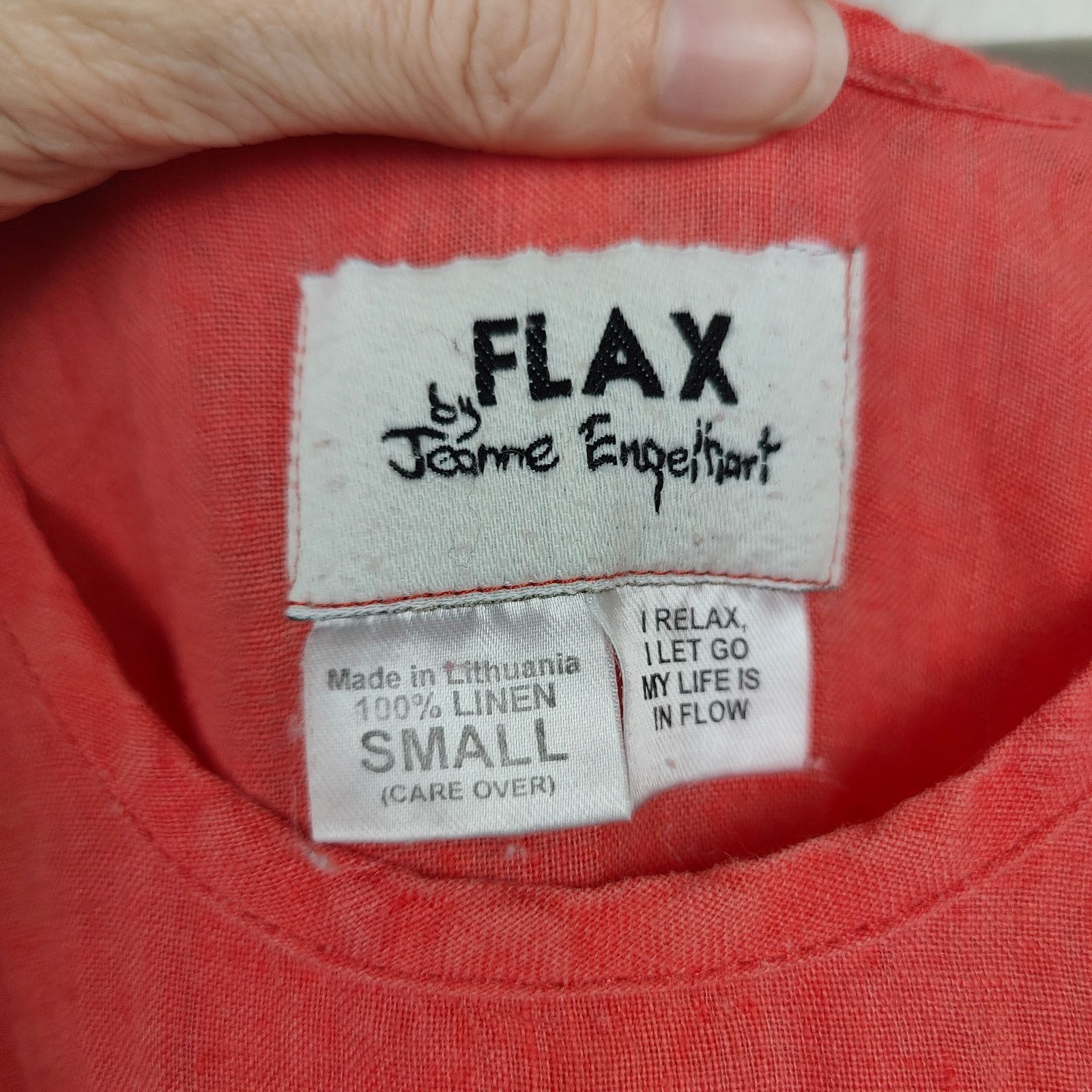 Other Flax Linen Maxi Dress Womens Small Orange Sleeveless Beachy Size S / US 4 / IT 40 - 7 Thumbnail