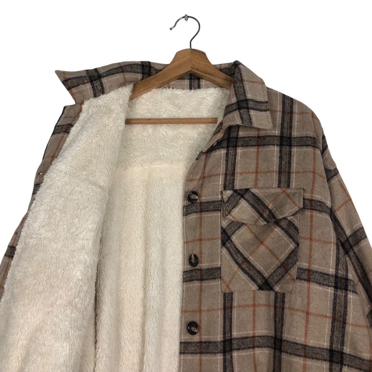 Flannel 📌Vintage Flannel Jacket Tartan Private Pause Issey Miyake Size US L / EU 52-54 / 3 - 13 Thumbnail