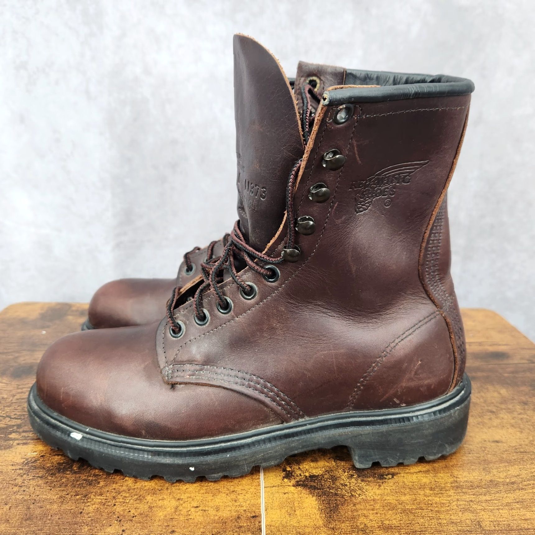 Red Wing Work Boots Mens 5.5 D Brown Leather‎ Steel Toe Logger USA 873 Irish Setter by Red Wing Men main image 3