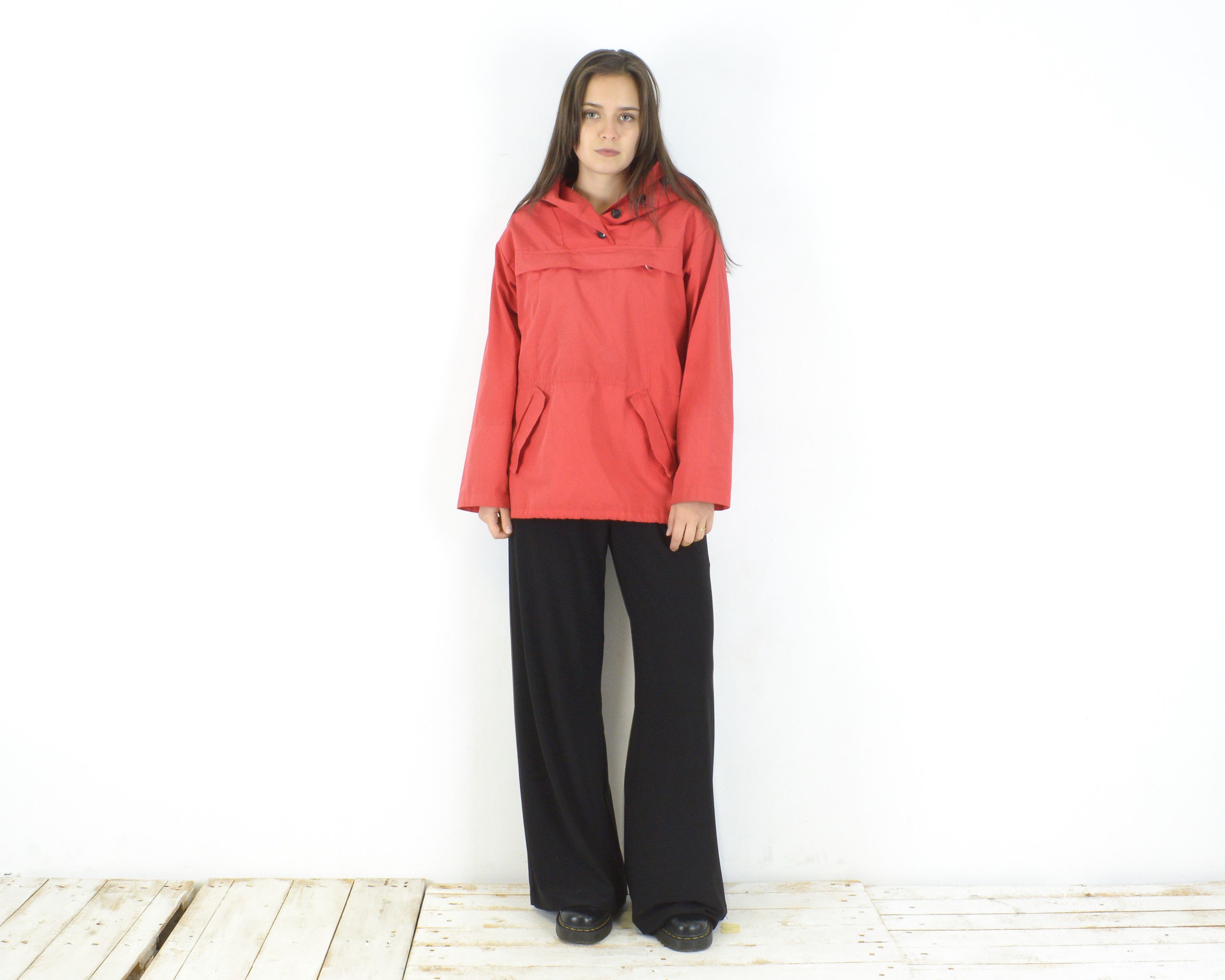 Other × Vintage M Windbreaker Fleece Pullover Parka Jacket Outwear Coat Rain Size M / US 6-8 / IT 42-44 - 1 Thumbnail