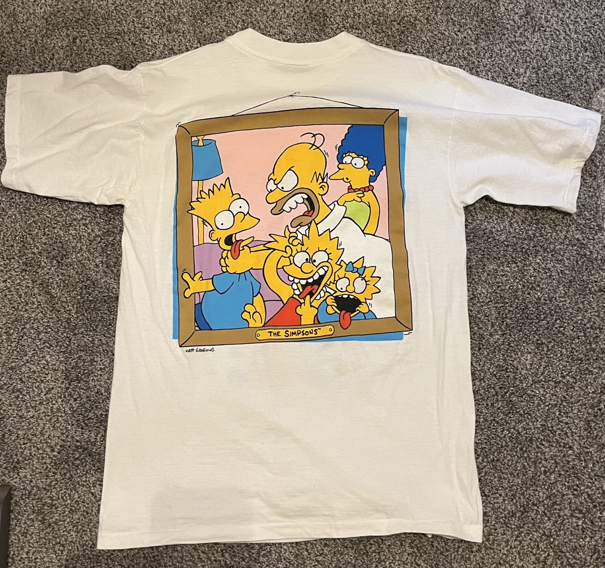 Vintage Vintage The Simpsons Shirt Photo Double Sided 1989 Size US L / EU 52-54 / 3 - 2 Thumbnail