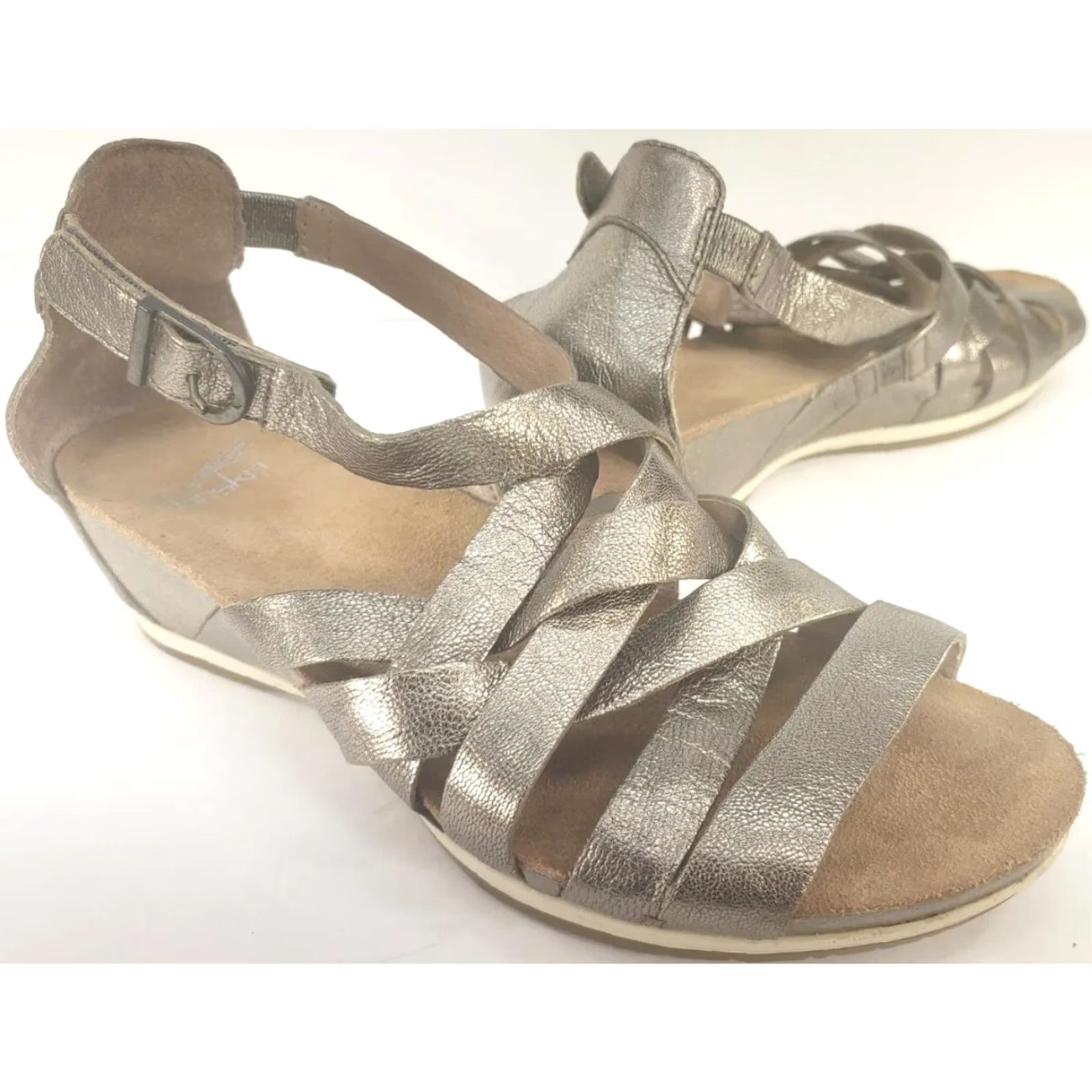 Dansko DANSKO VIVIAN Sandal Gladiator Metallic Silver 7.5M Women/Adult Medium Size US 8 / IT 38 - 2 Thumbnail