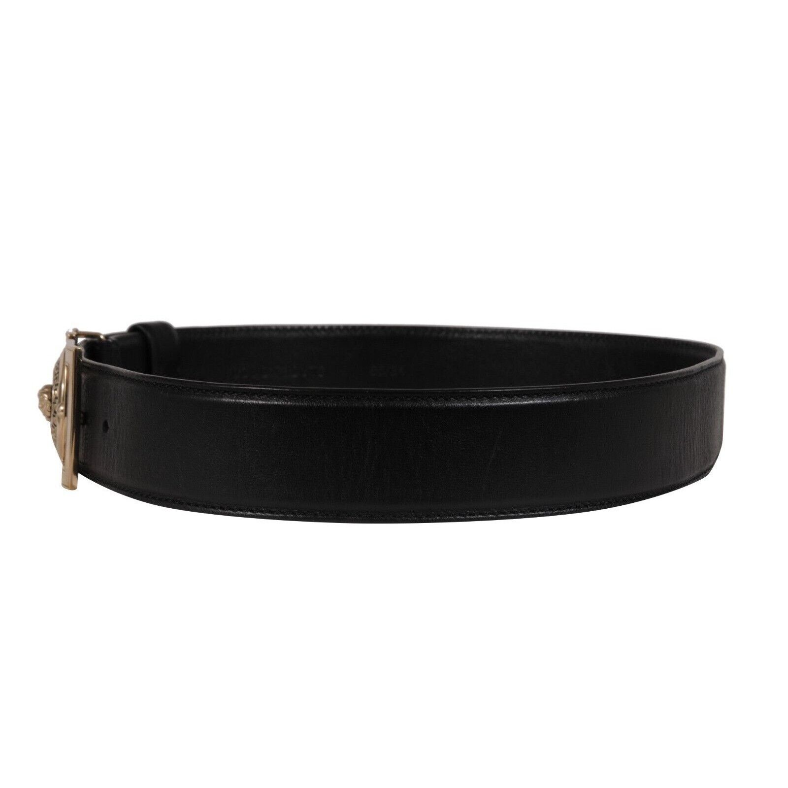 Versace Vanitas Medusa Head Buckle Belt 85 34 Black Size 34 - 4 Thumbnail