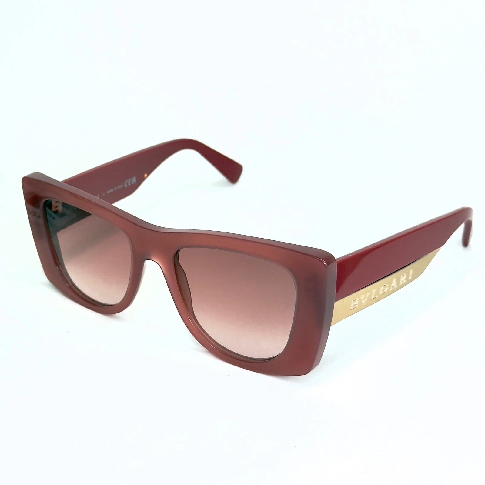 Bvlgari BVLGARI 40038 ROMA BV40038I Orange Brown Logo Sunglasses 44F Size ONE SIZE - 6 Thumbnail