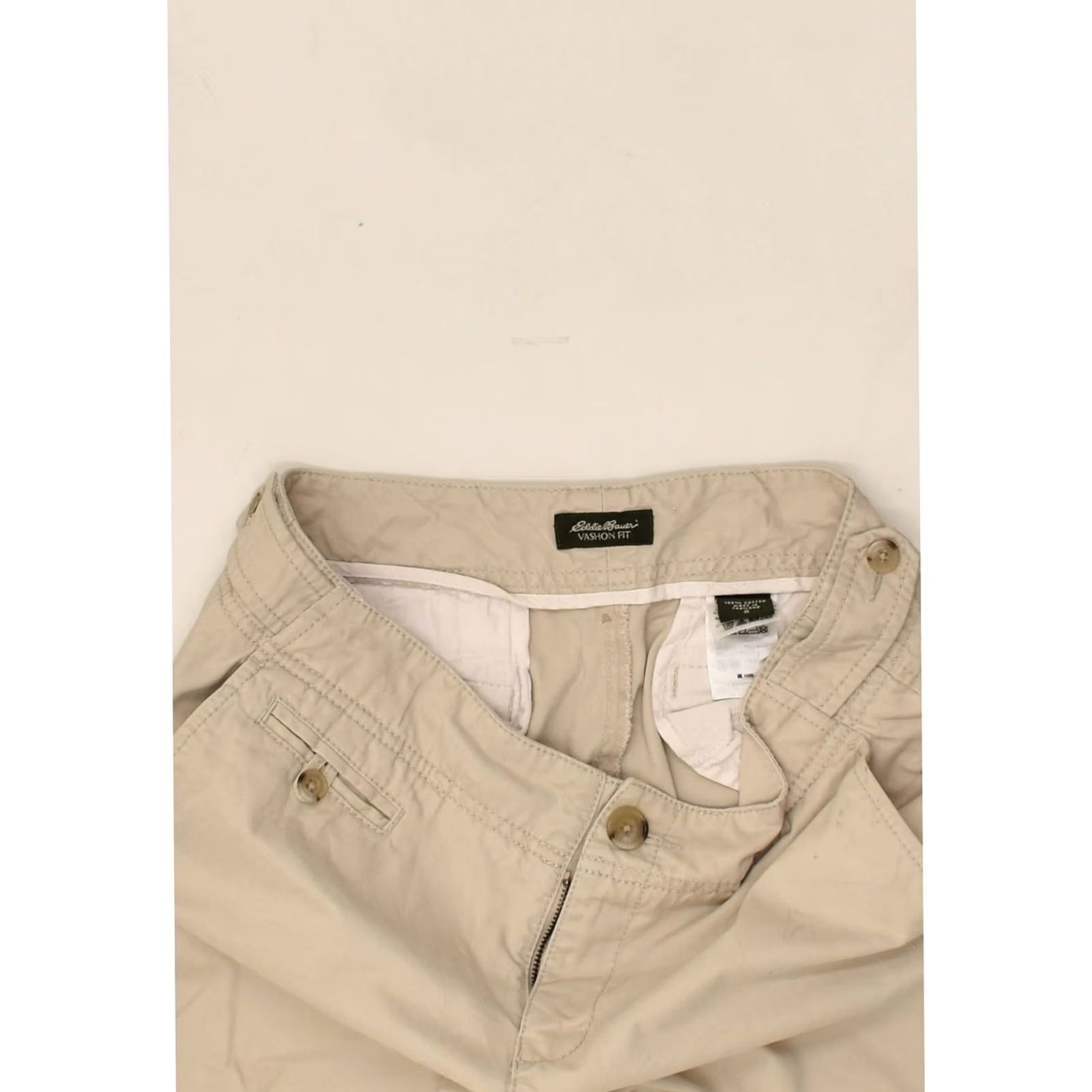 Eddie Bauer EDDIE BAUER Womens Chino Shorts Beige Cotton XS W30 US 2 Size 26" / US 2 / IT 38 - 4 Thumbnail