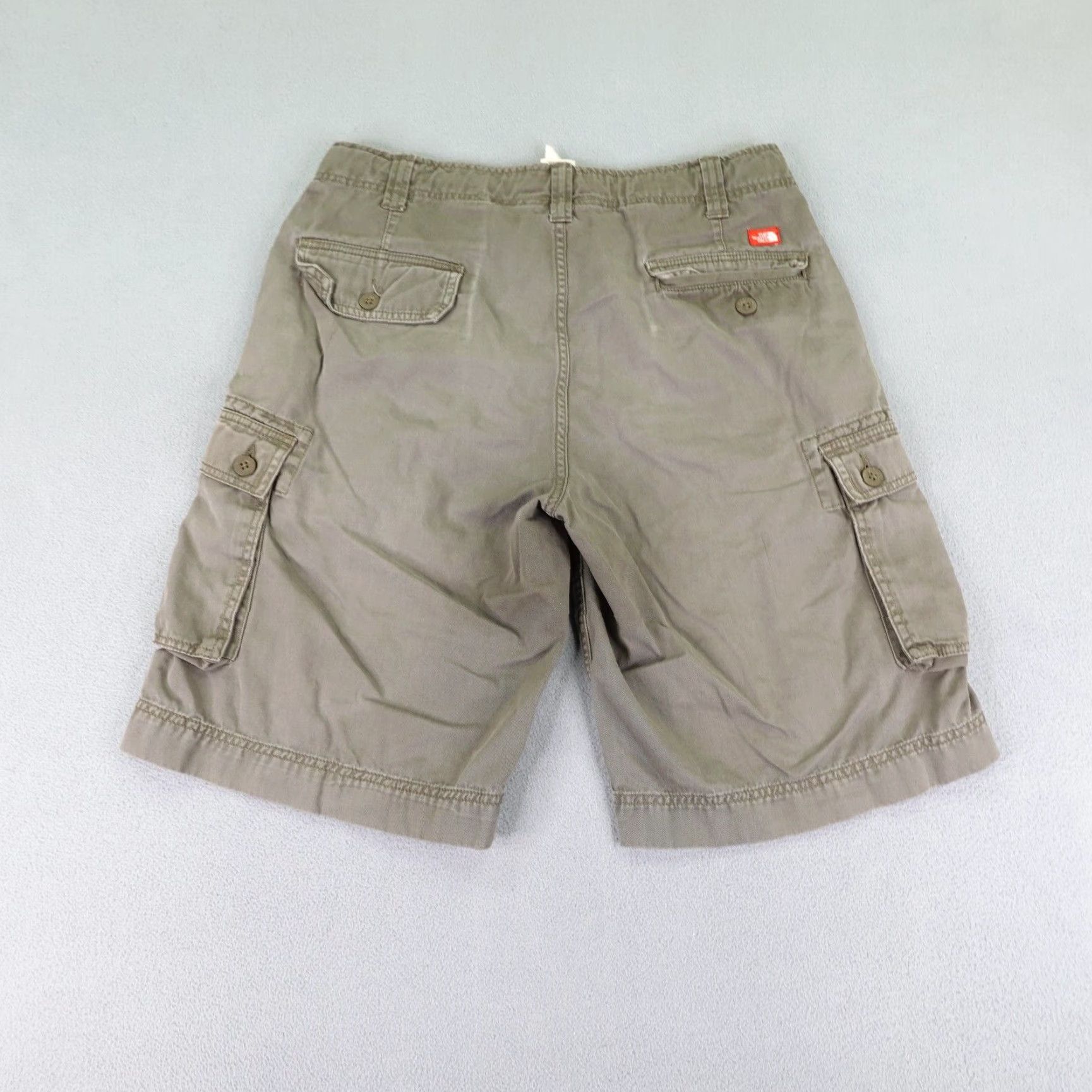 The North Face VINTAGE The North Face Cargo Shorts Mens 32 Long Brown Canvas Casual Hiking Camping Workwear Size US 32 / EU 48 - 6 Thumbnail