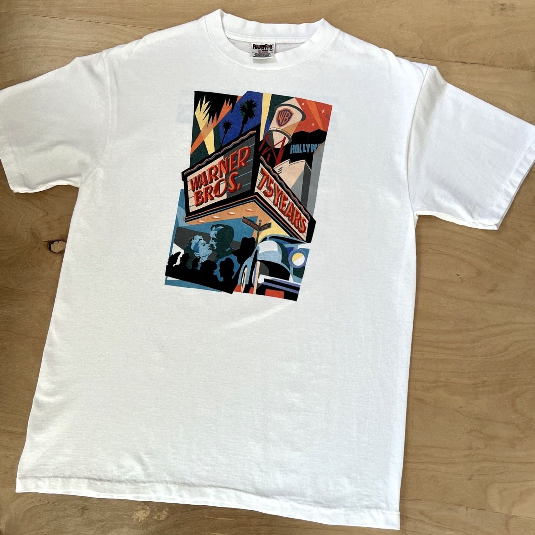 Vintage VINTAGE Warner Bros Festival Of Classics Shirt L White 90s Movie Promo Horror Tee Mens Size US L / EU 52-54 / 3 - 8 Thumbnail