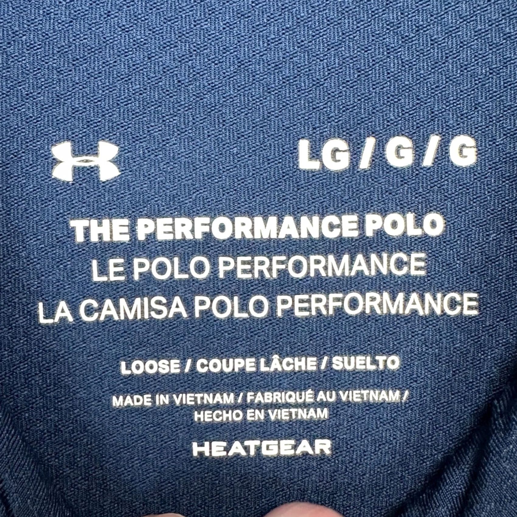 Under Armour Under Armour The Performance Polo Shirt Mens Large Blue Colorblock Golf Rugby Shirt Size US L / EU 52-54 / 3 - 4 Thumbnail