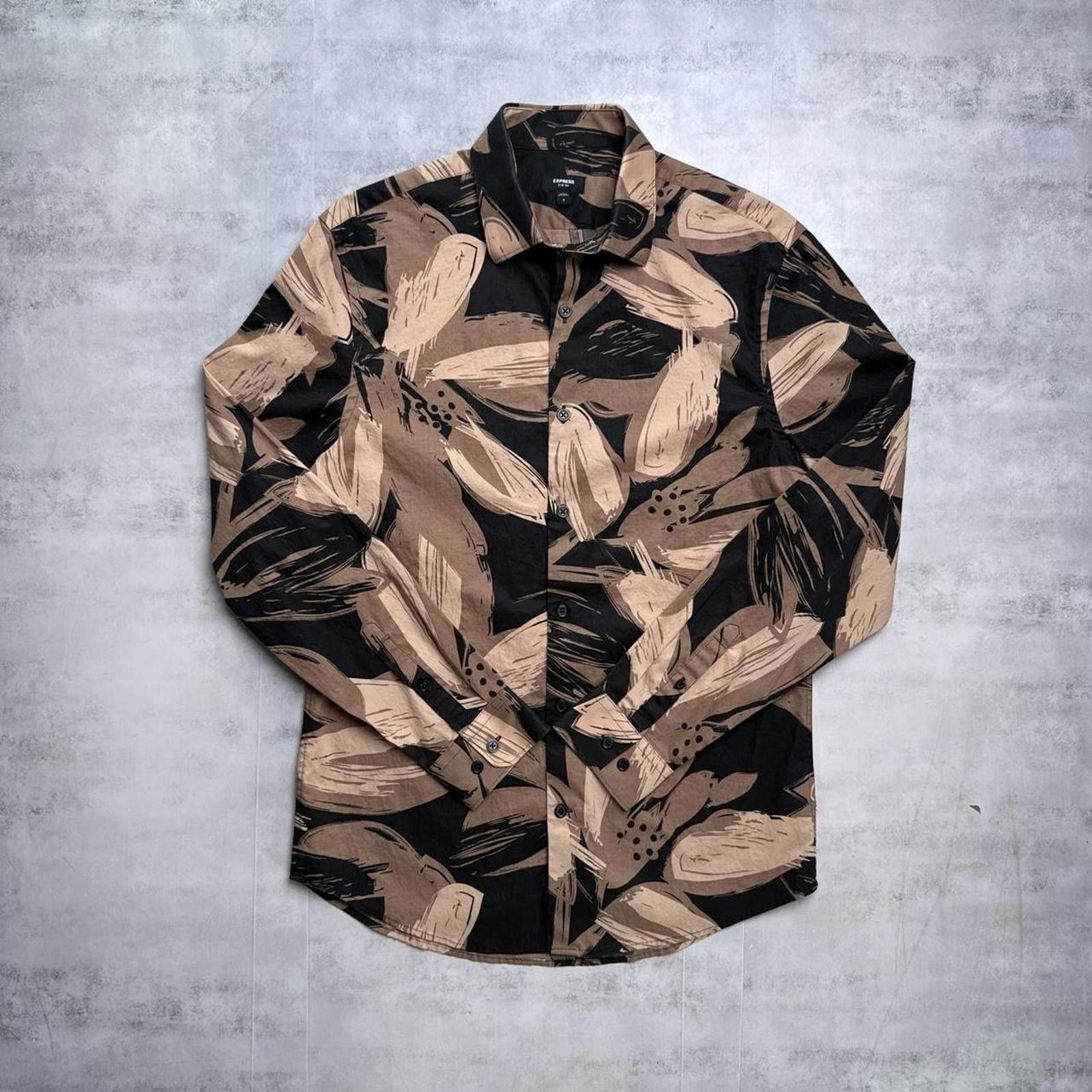 Express Y2K Express 00s Button Up Long sleeve leopard print shirt Size US S / EU 44-46 / 1 - 2 Thumbnail