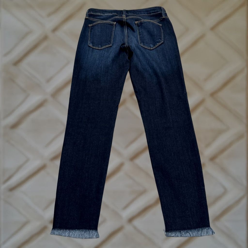 Denime JUST BLACK Jeans Women 27 Blue Dark Wash Mid Rise Skinny Denim 5-Pocket Jeans Size 27" / US 4 / IT 40 - 1 Thumbnail