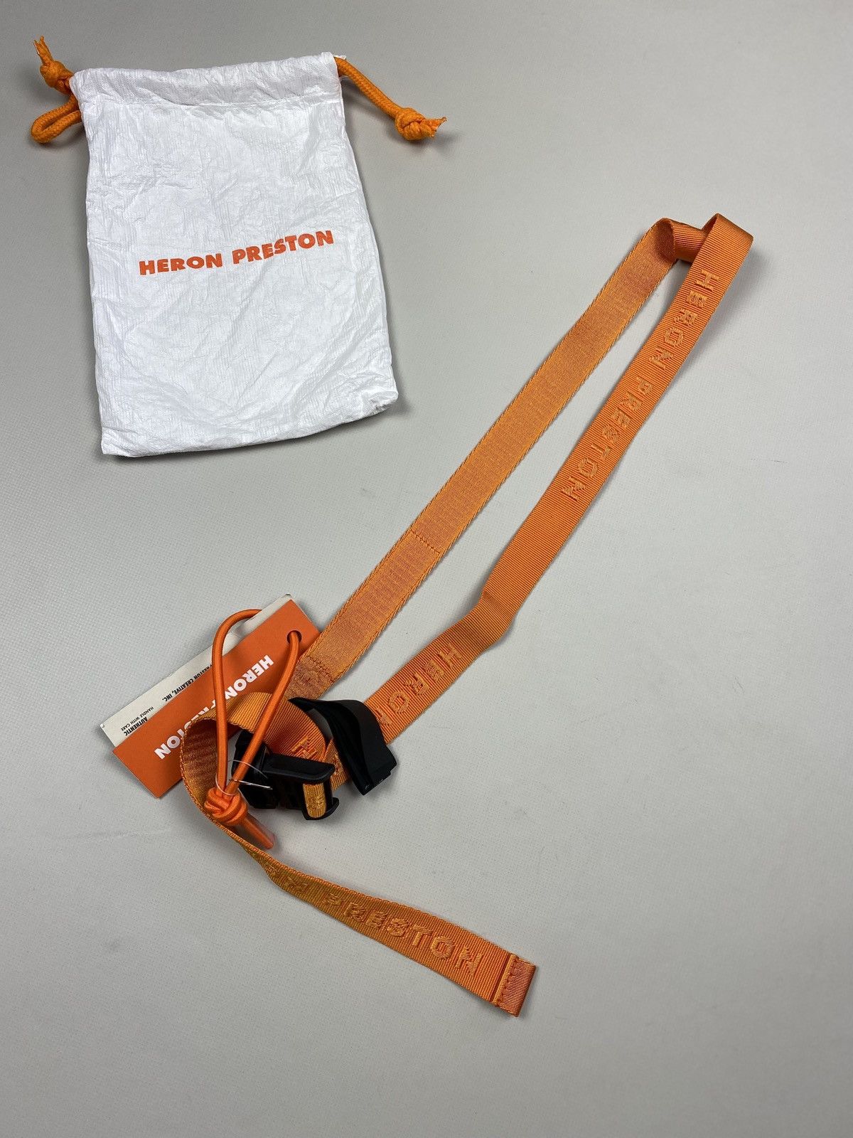 Heron Preston BNWT! Heron Preston Tiny Tape Magnetic Belt One Size Orange Size ONE SIZE - 1 Thumbnail