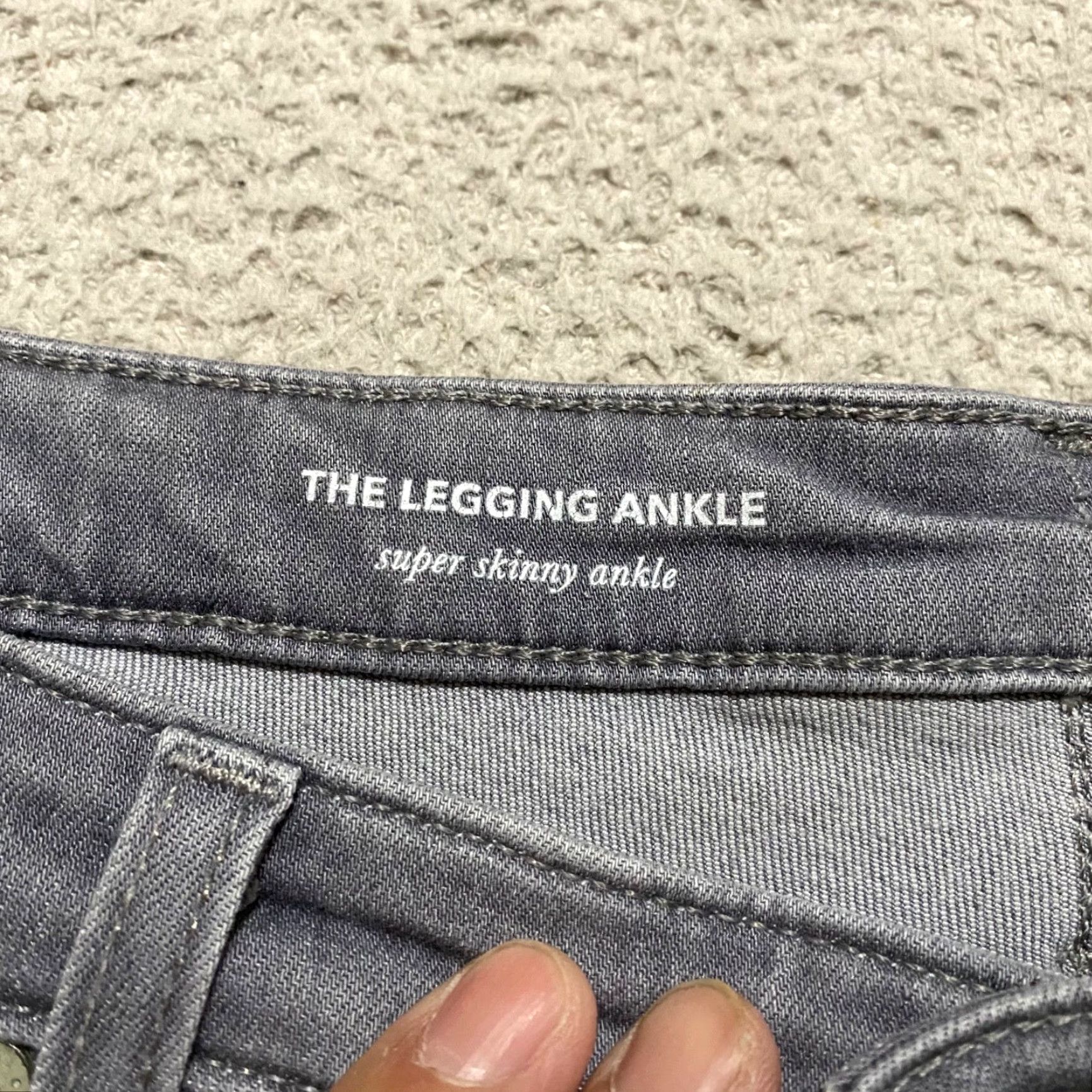 Denime AG Adriano Goldschmied Jeans Womens 30 Gray Medium Wash Jegging Denim 5-Pocket Stretch Size 30" / US 8 / IT 44 - 4 Thumbnail